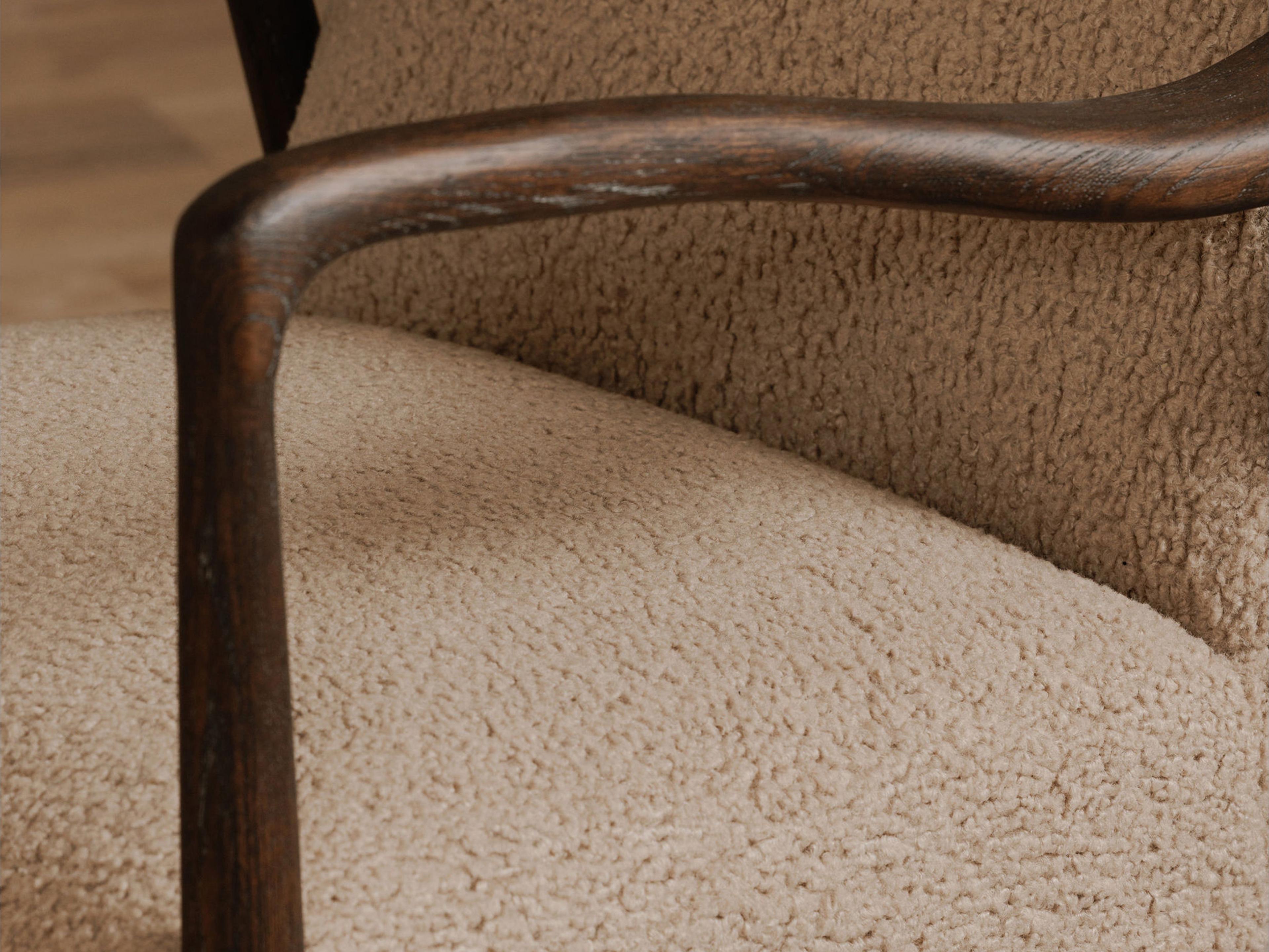 Moe's Home Yates Beige Faux Shearling Accent Chair