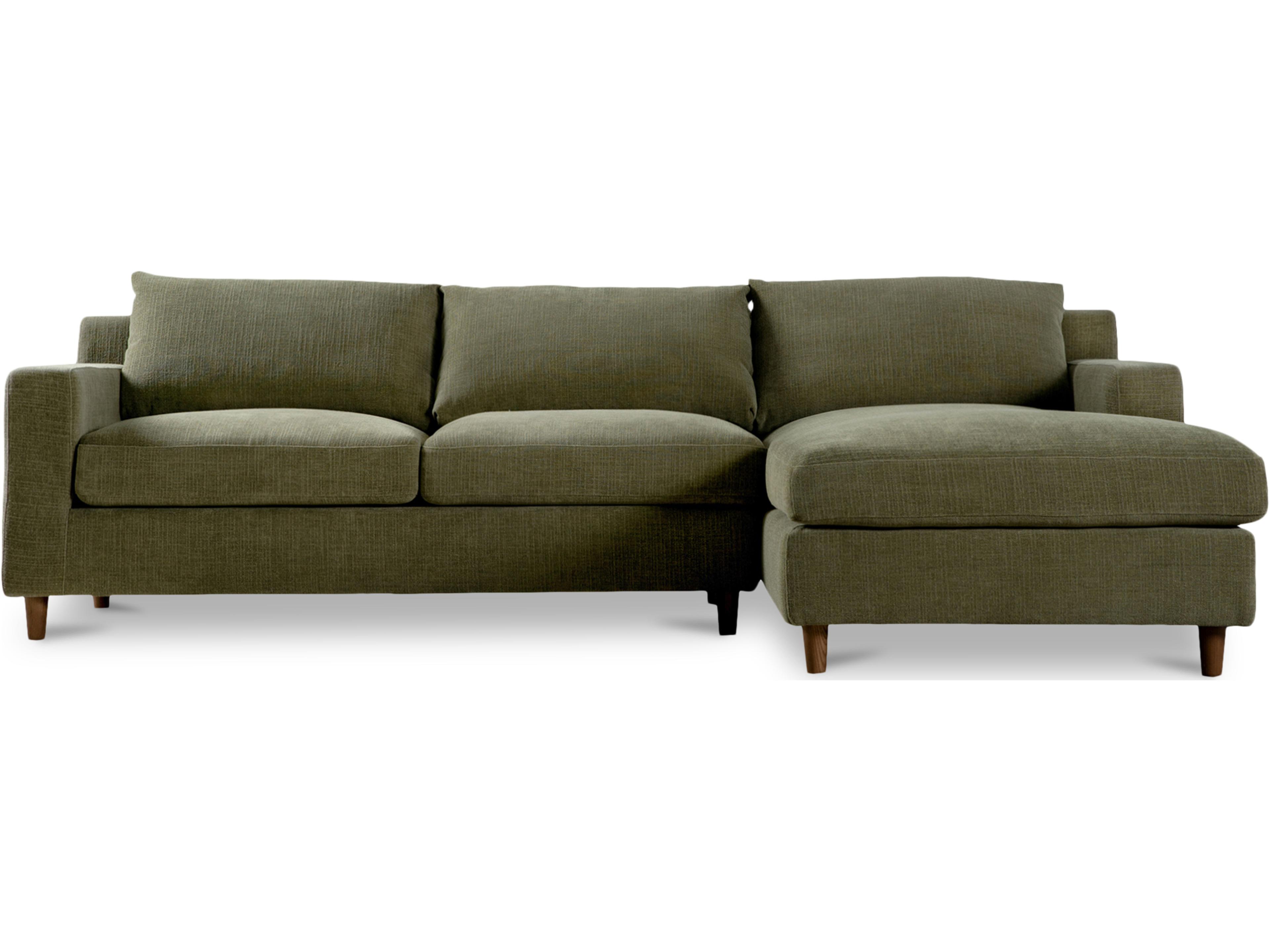 Hutton Green Upholstered Right Sectional Sofa