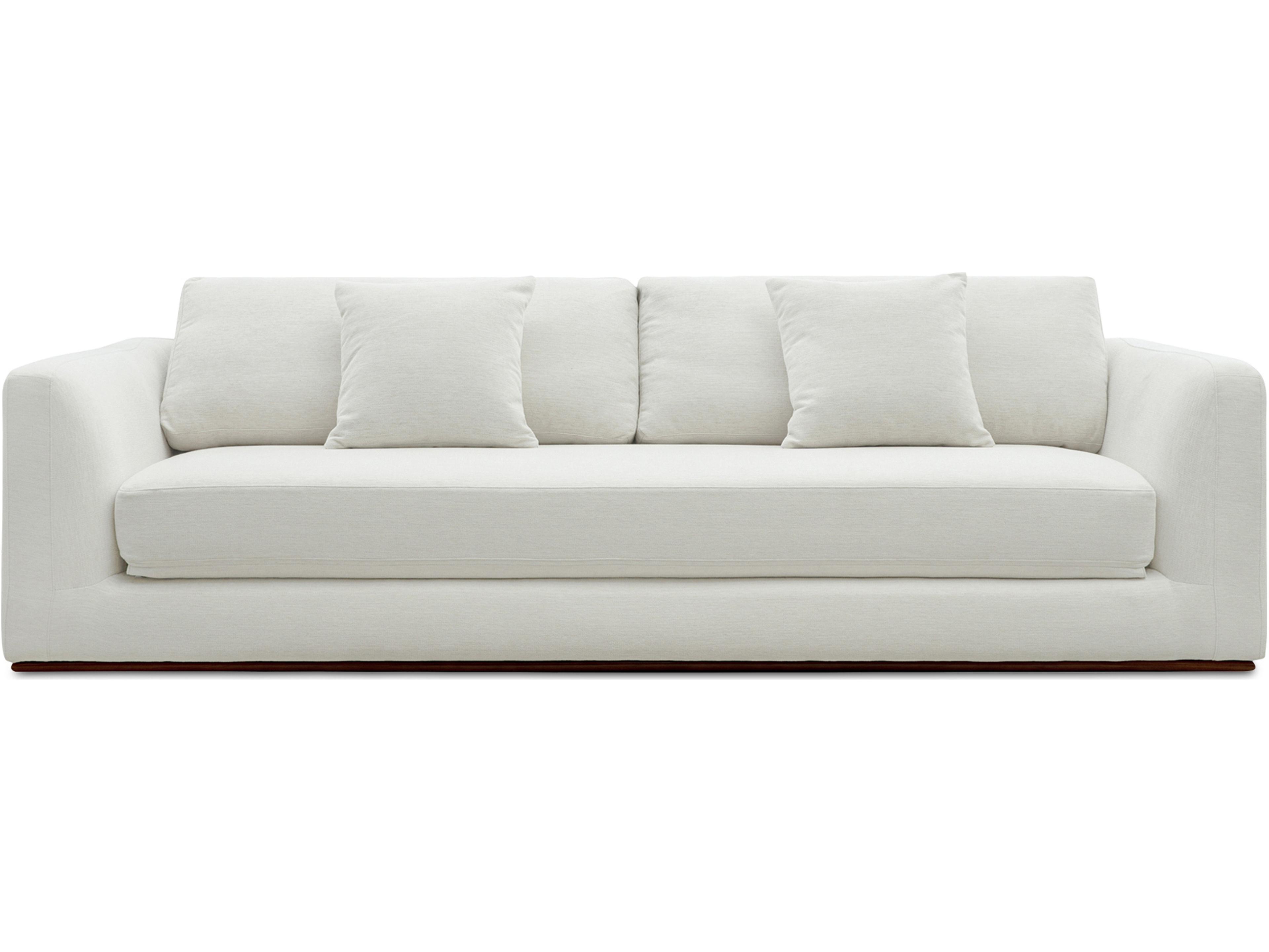 Rue White Upholstered Sofa