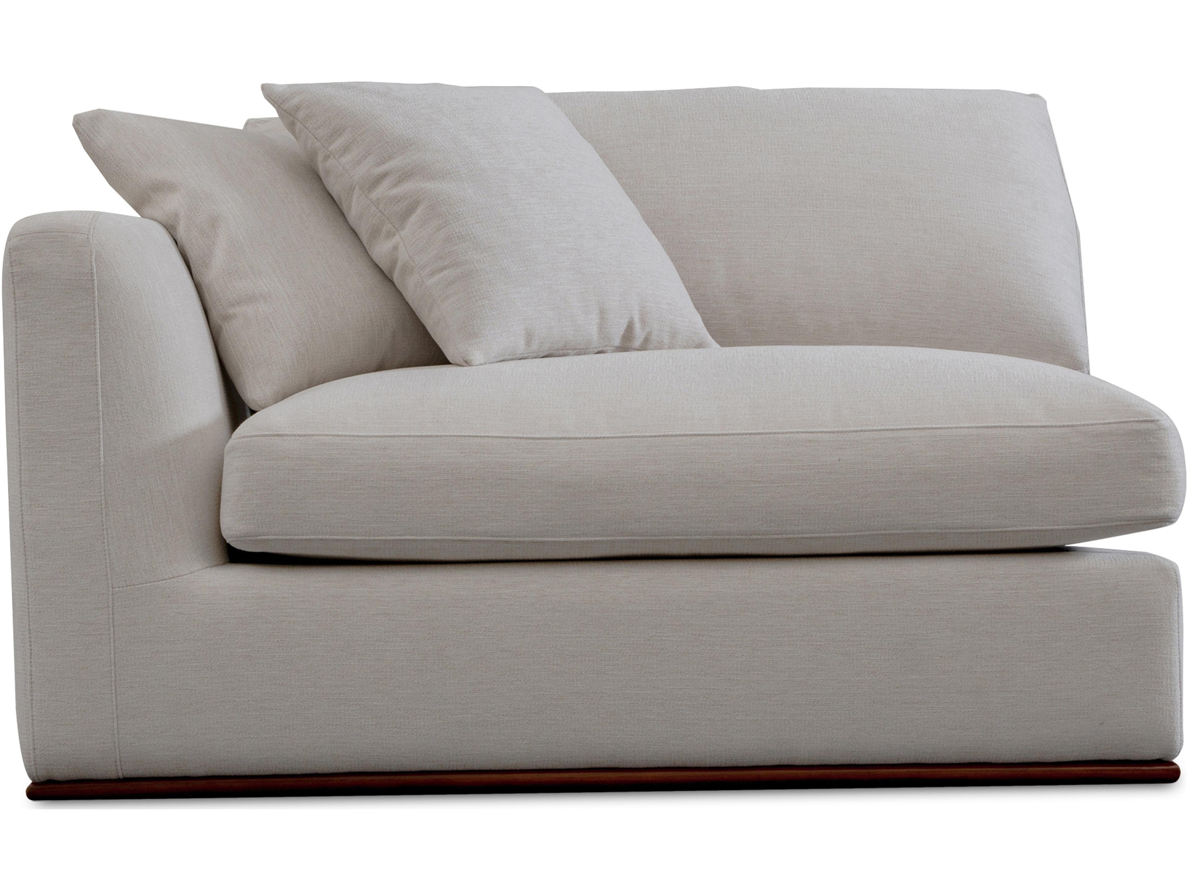 Rue White Left Arm Facing Modular Chair