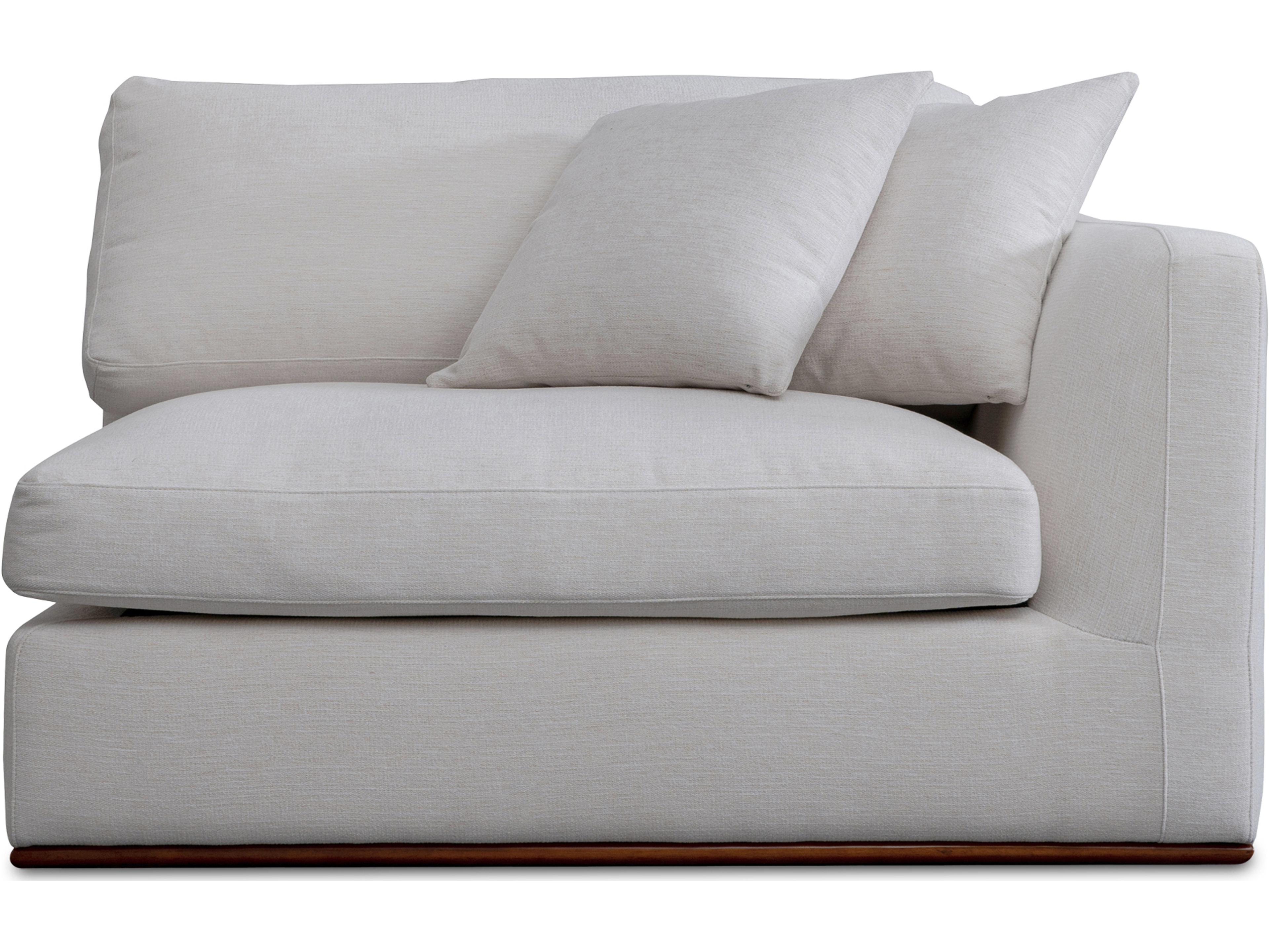 Rue White Right Arm Facing Modular Chair