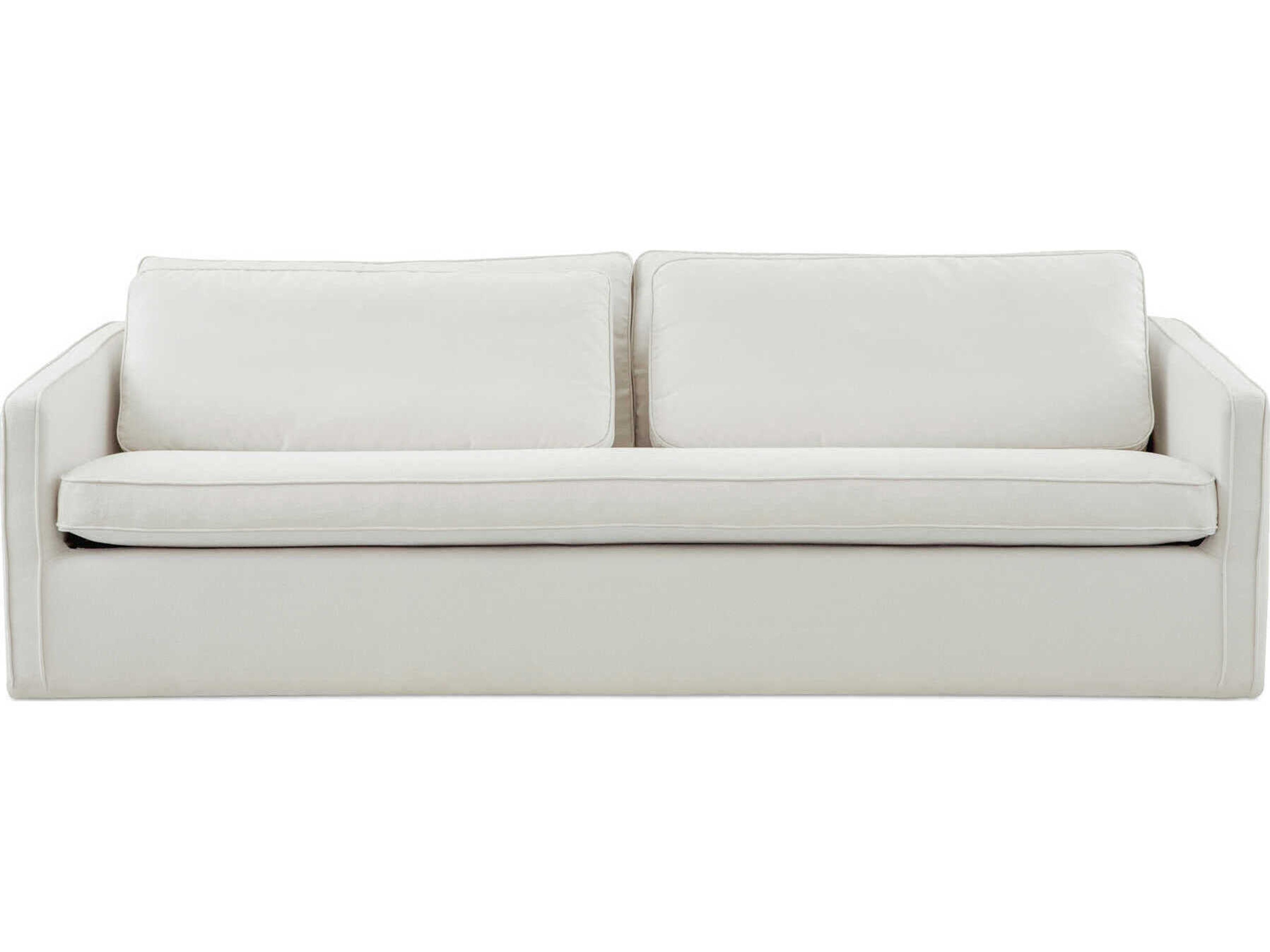 Moe's Home Phoebe White Upholstered Sofa