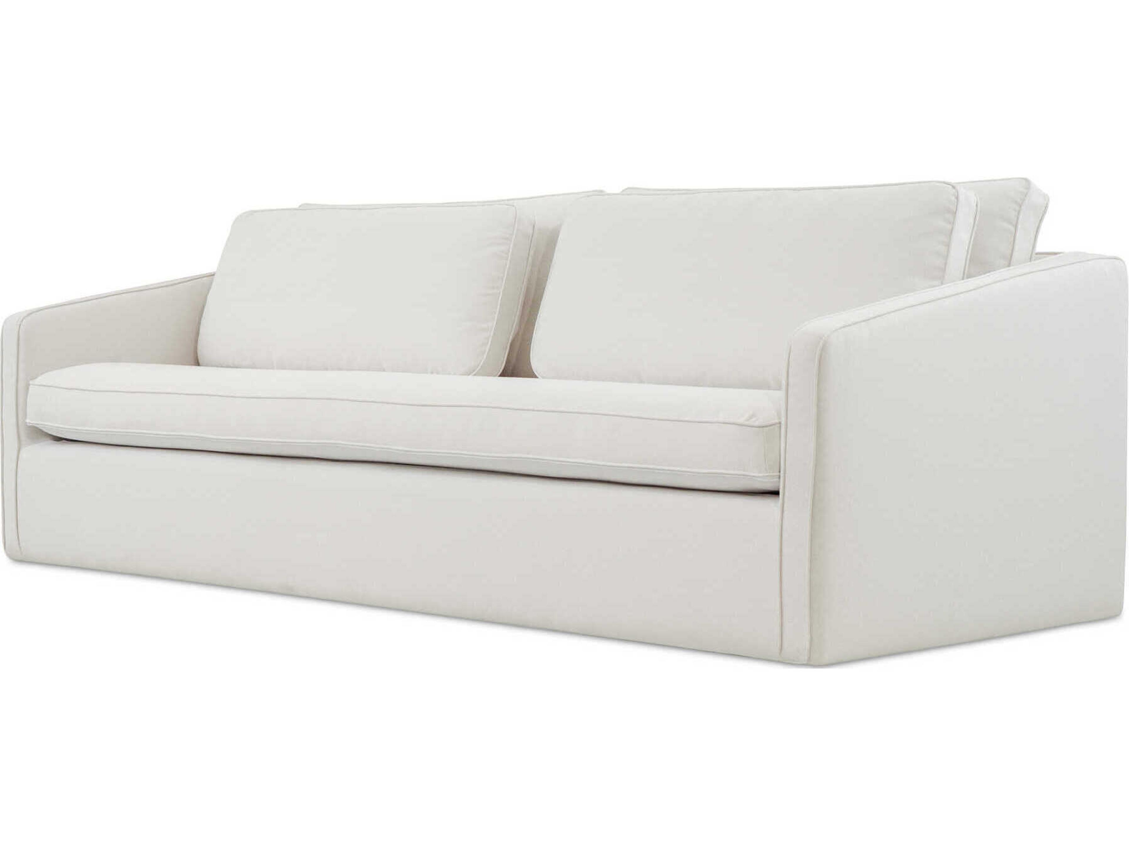 Moe's Home Phoebe White Upholstered Sofa