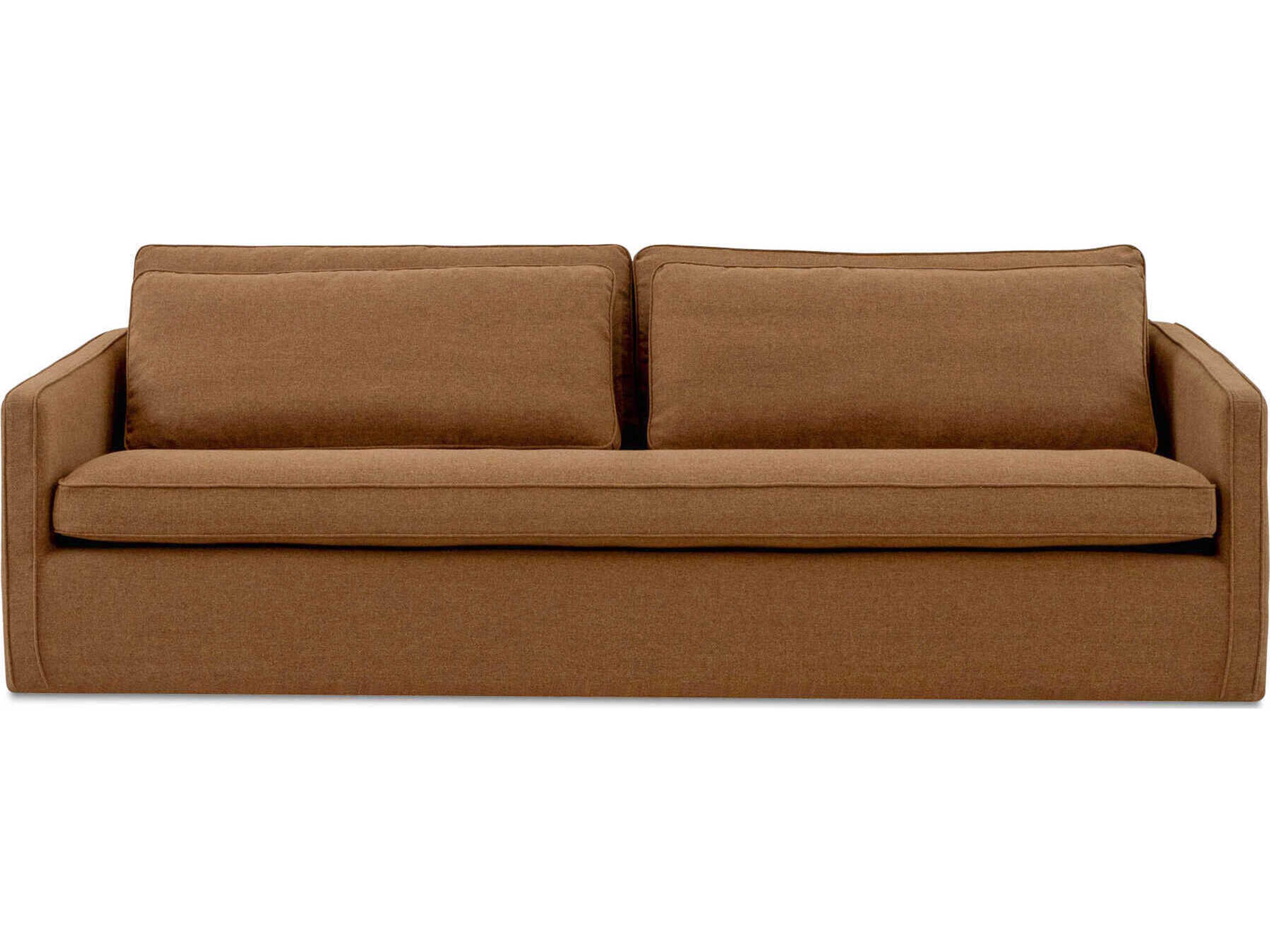 Moe's Home Phoebe Orange Upholstered Sofa