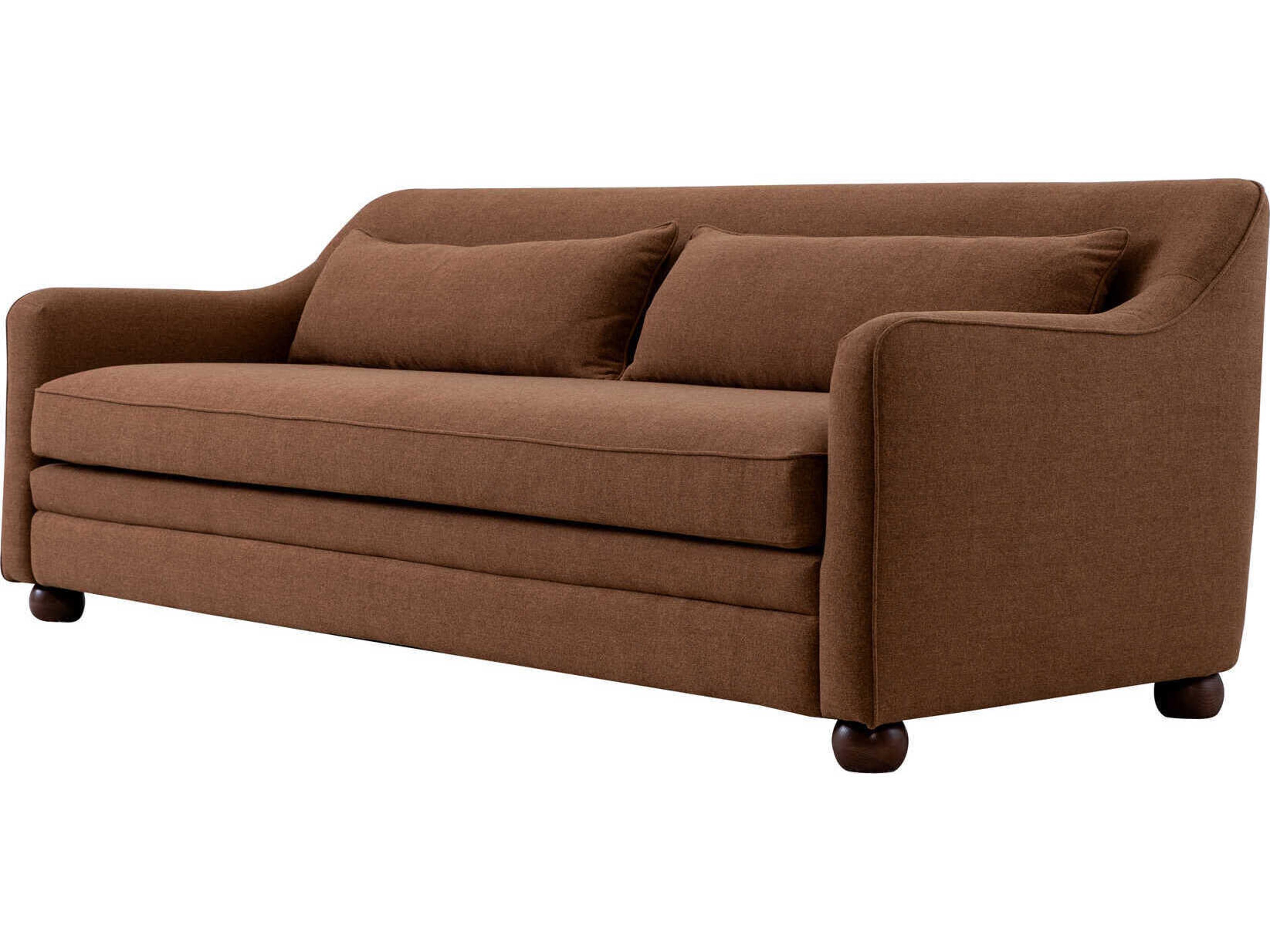 Moe's Home Amira Orange Upholstered Sofa