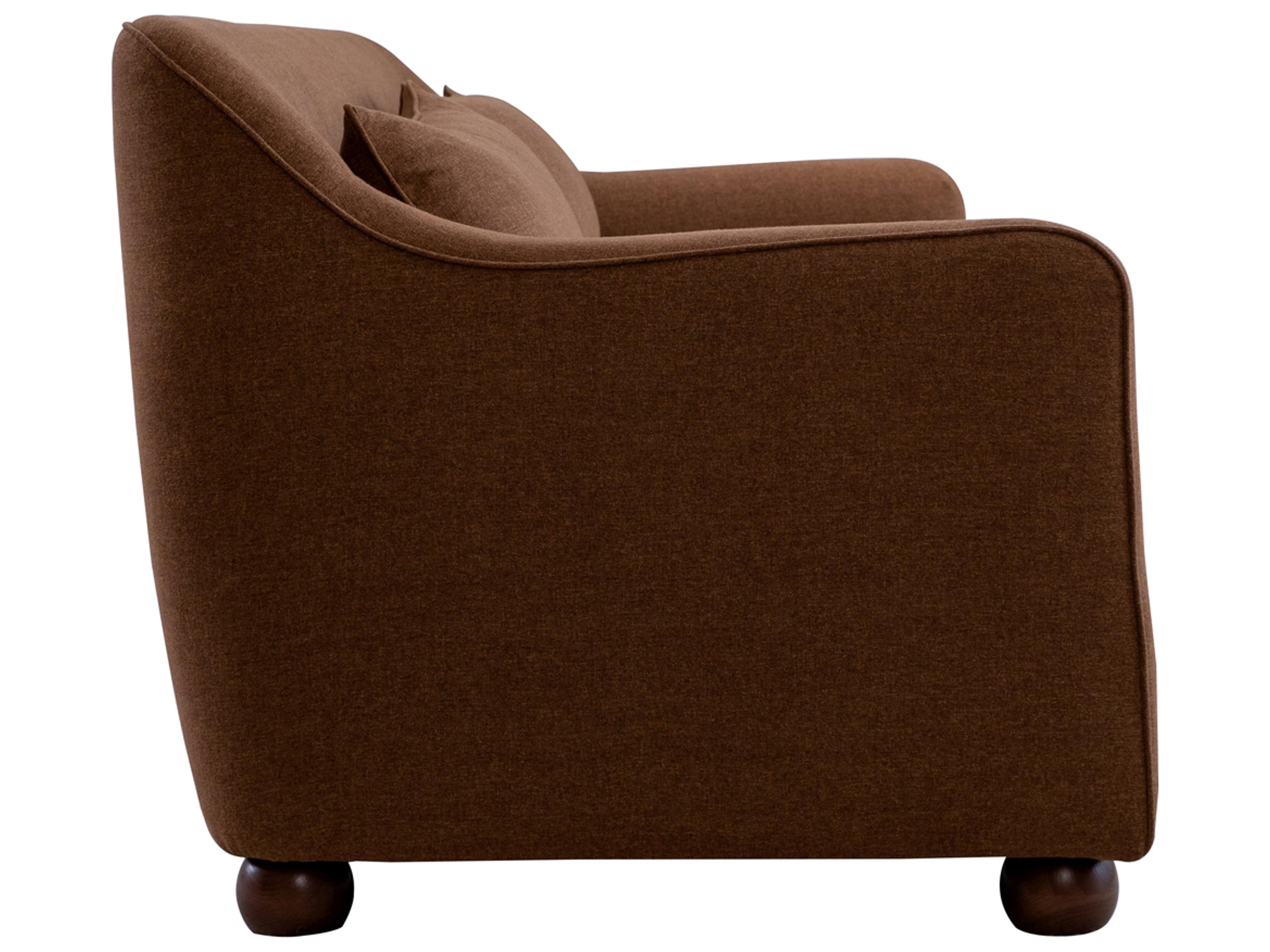 Moe's Home Amira Orange Upholstered Sofa