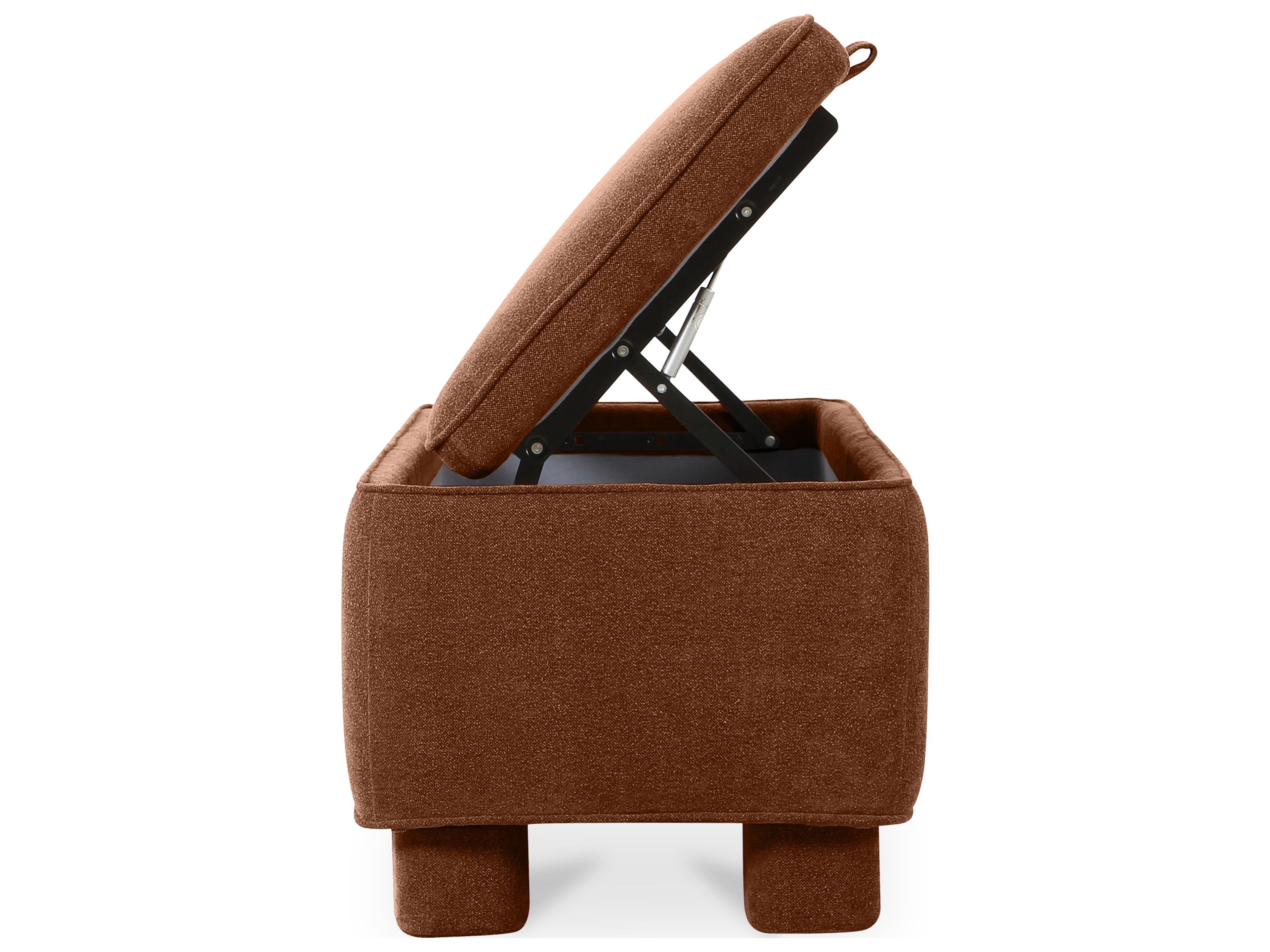 Moe's Home Ichigo Orange Upholstered Accent Bench