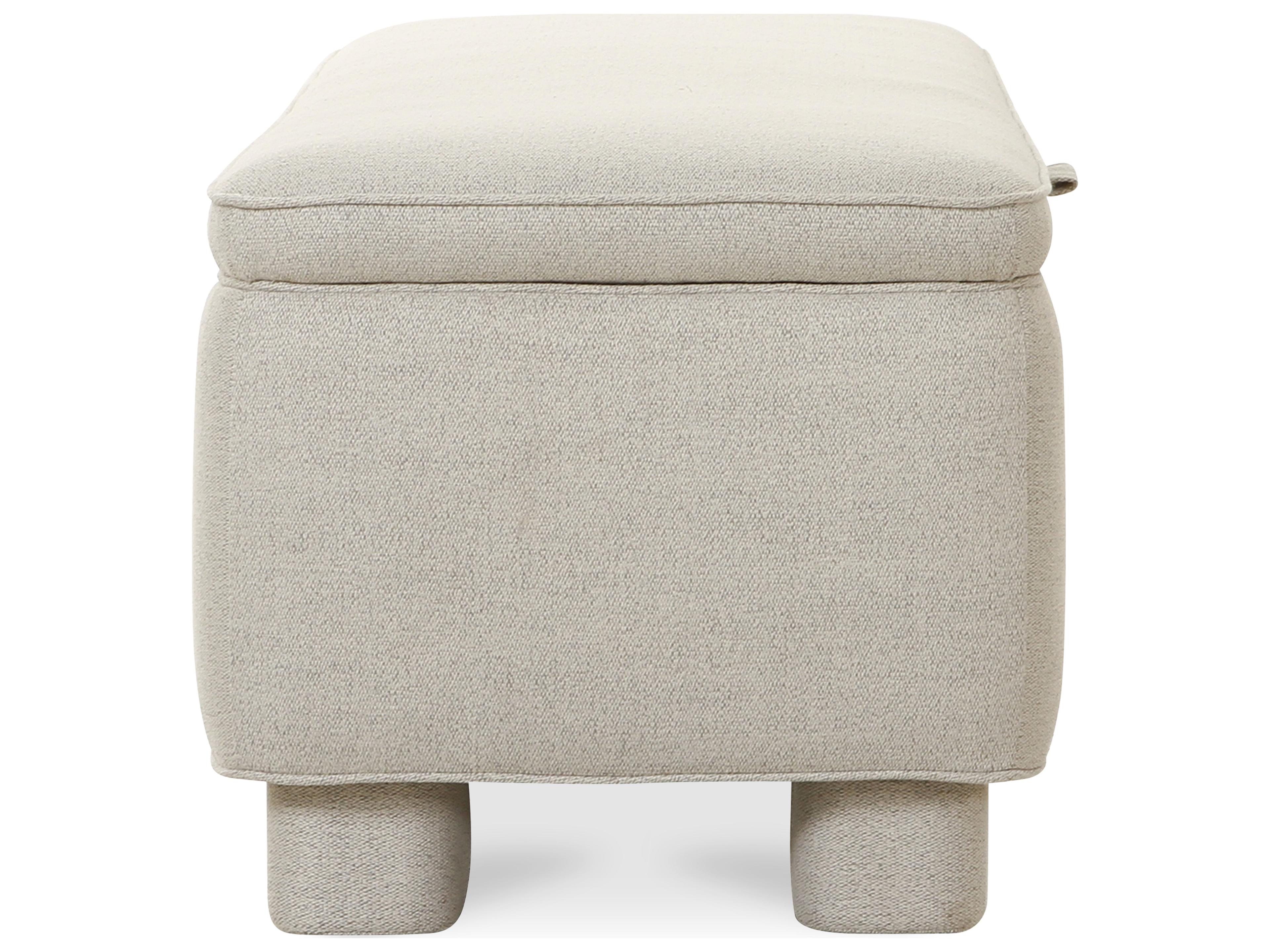 Moe's Home Ichigo Light Grey Upholstered Accent Bench