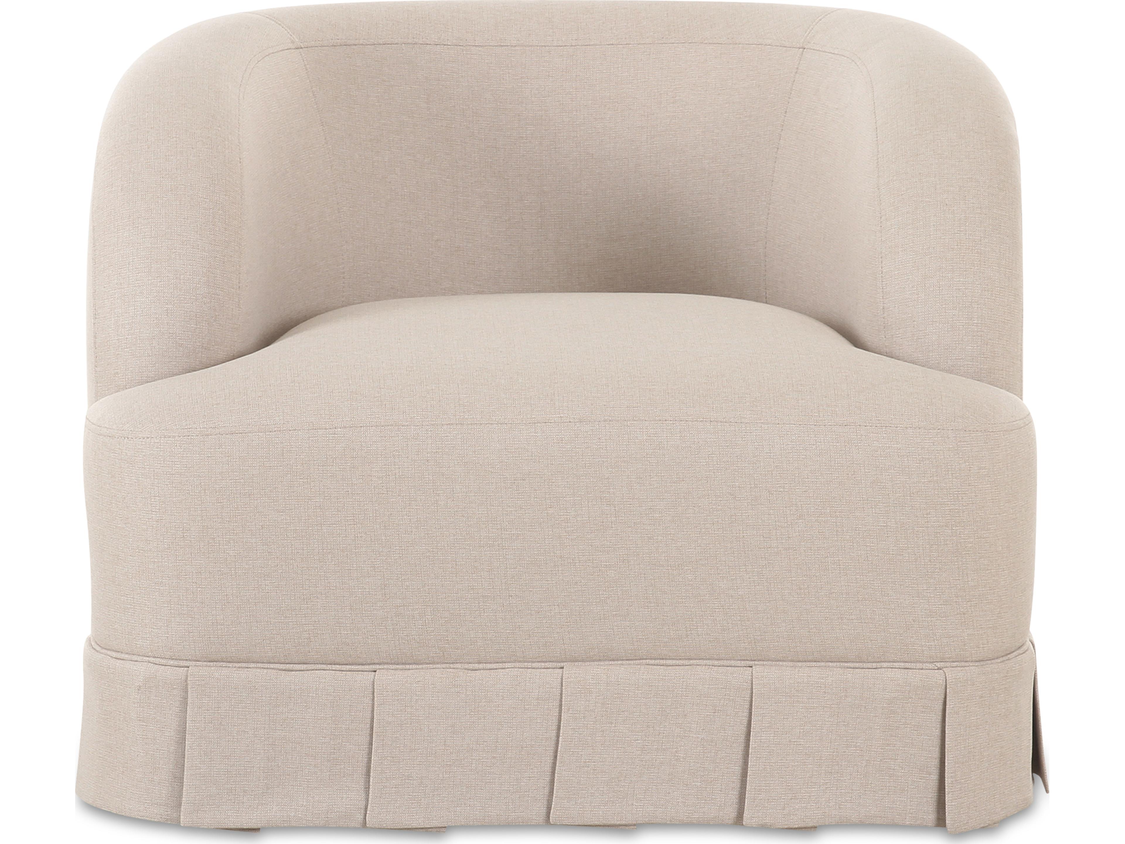 Moe's Home Maren Swivel Beige Accent Chair