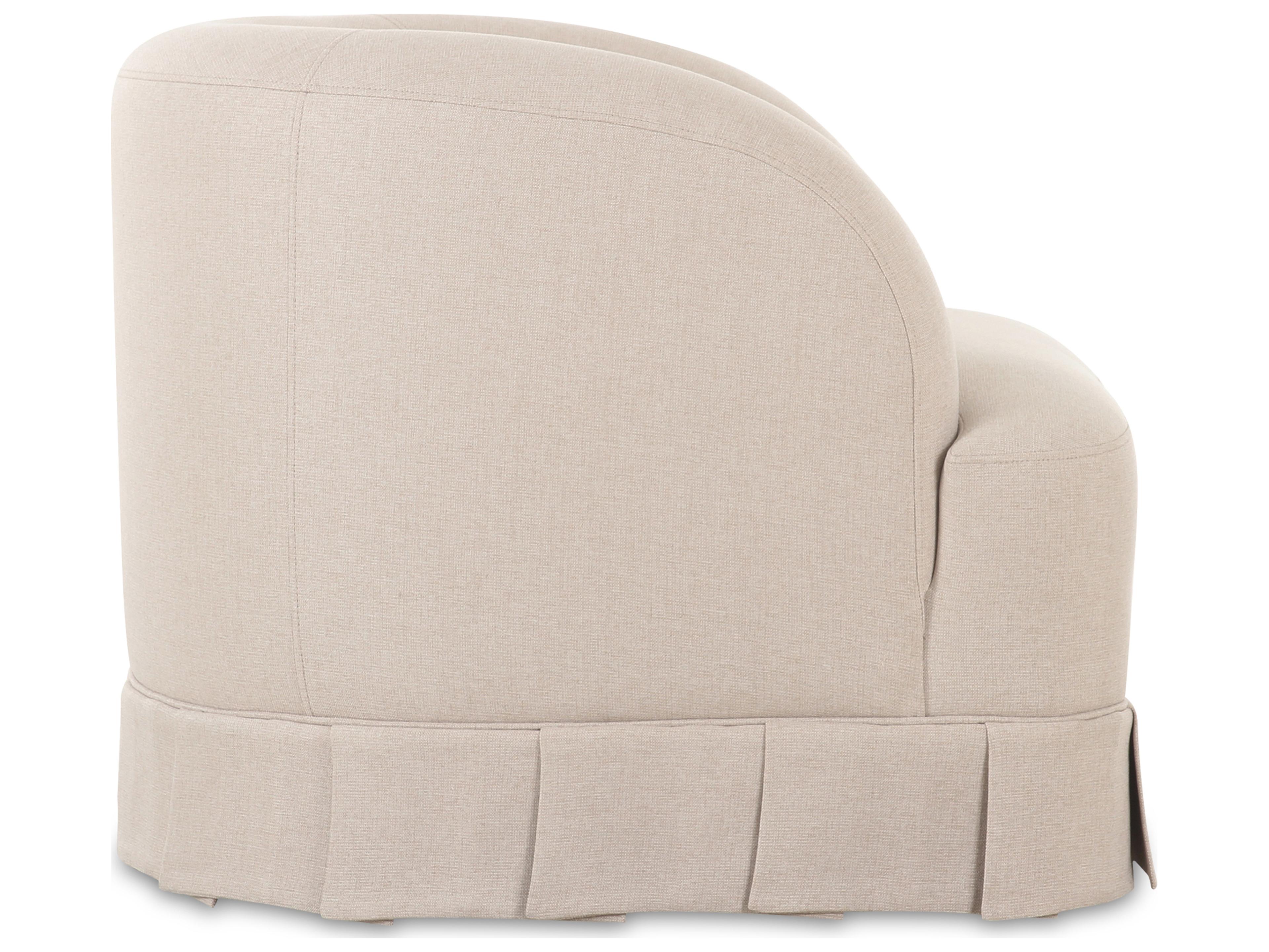 Moe's Home Maren Swivel Beige Accent Chair