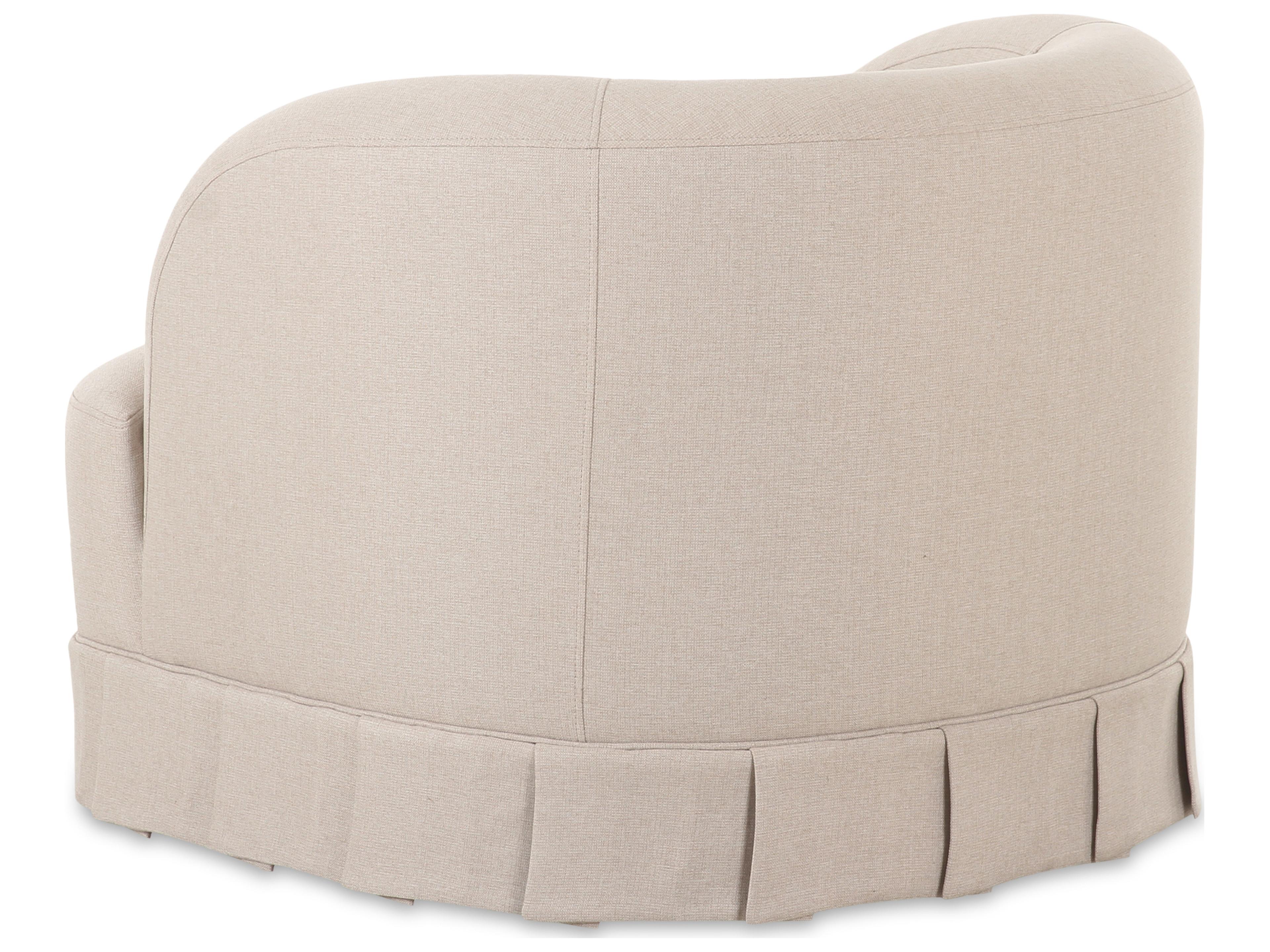 Moe's Home Maren Swivel Beige Accent Chair