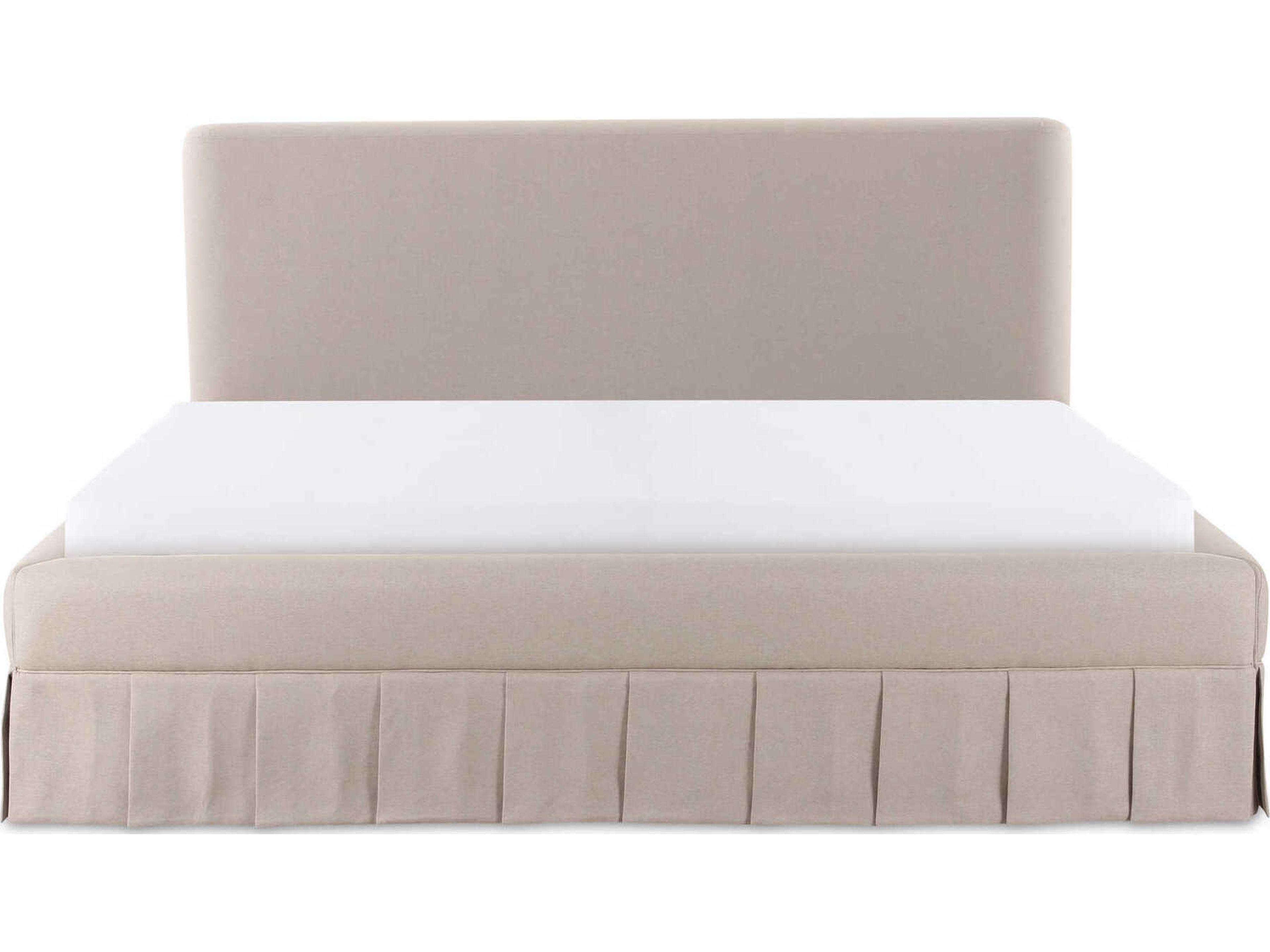 Moe's Home Maren Beige Plywood Wood King Platform Bed