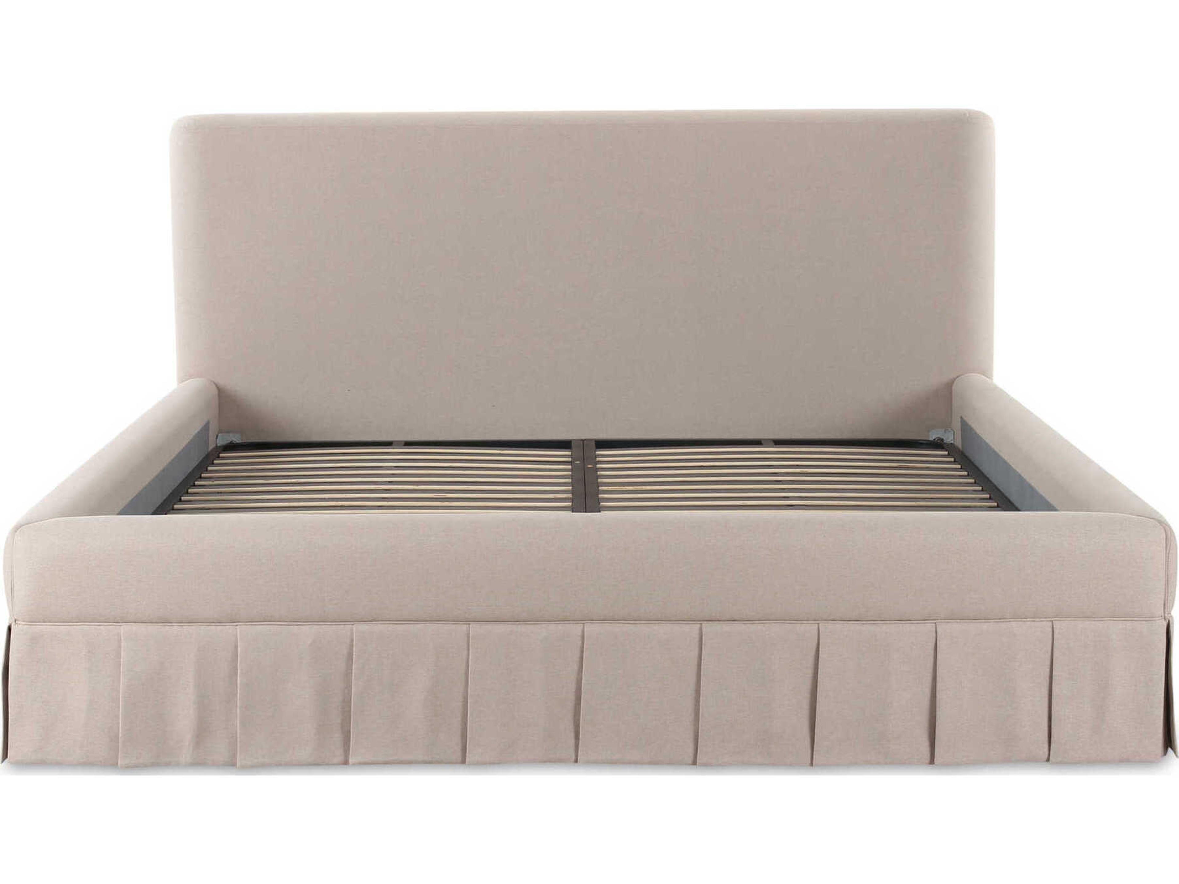 Moe's Home Maren Beige Plywood Wood King Platform Bed