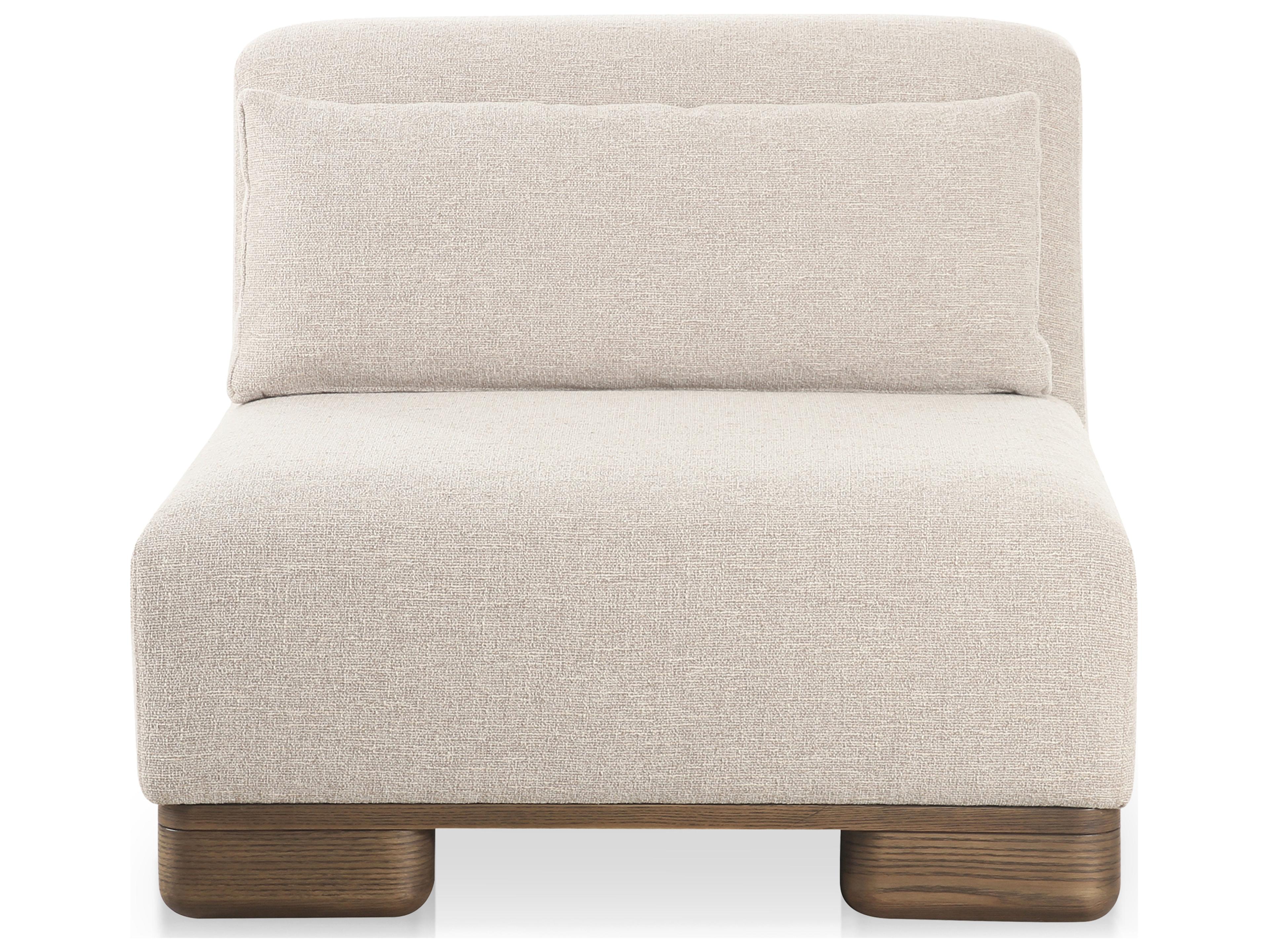 Moe's Home June Slipper Chair Oatmeal