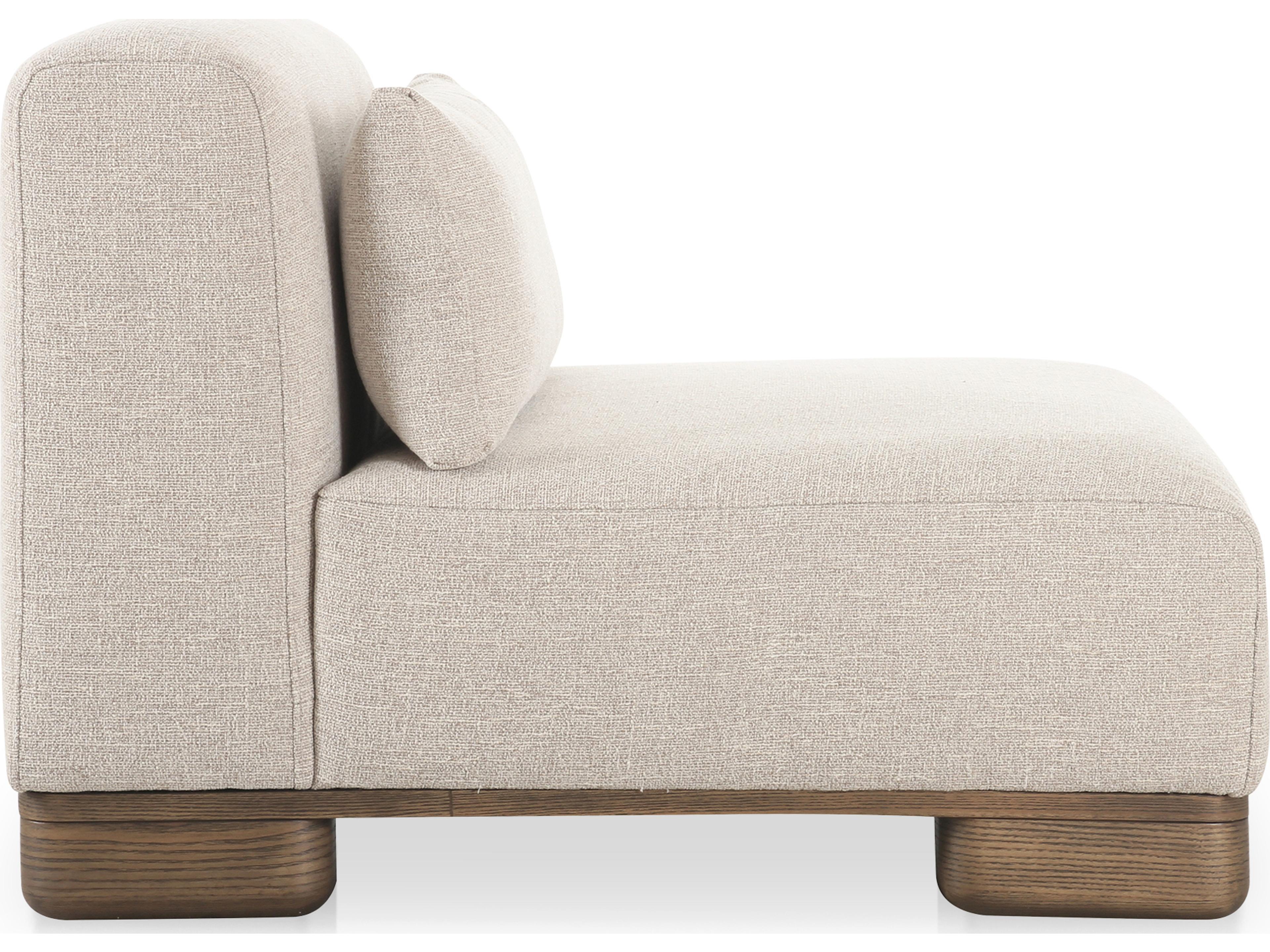 Moe's Home June Slipper Chair Oatmeal