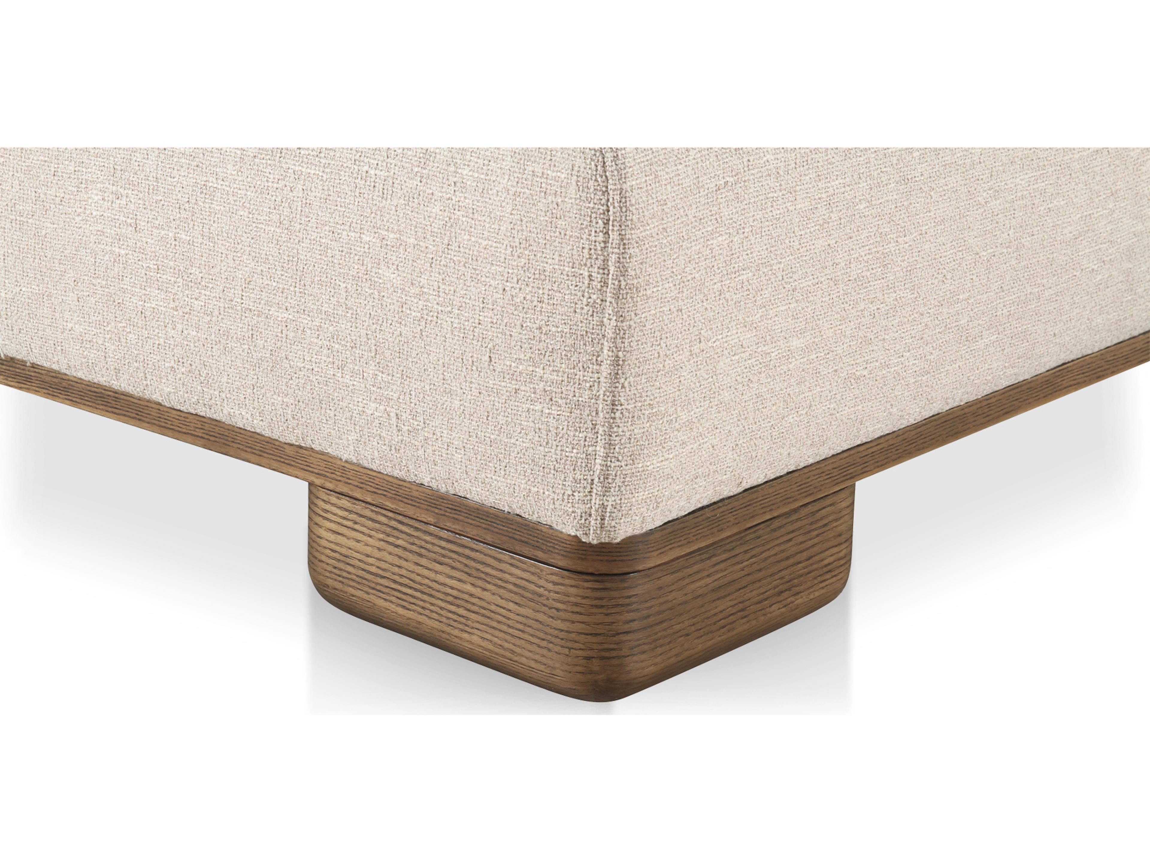 Moe's Home June Ottoman Oatmeal