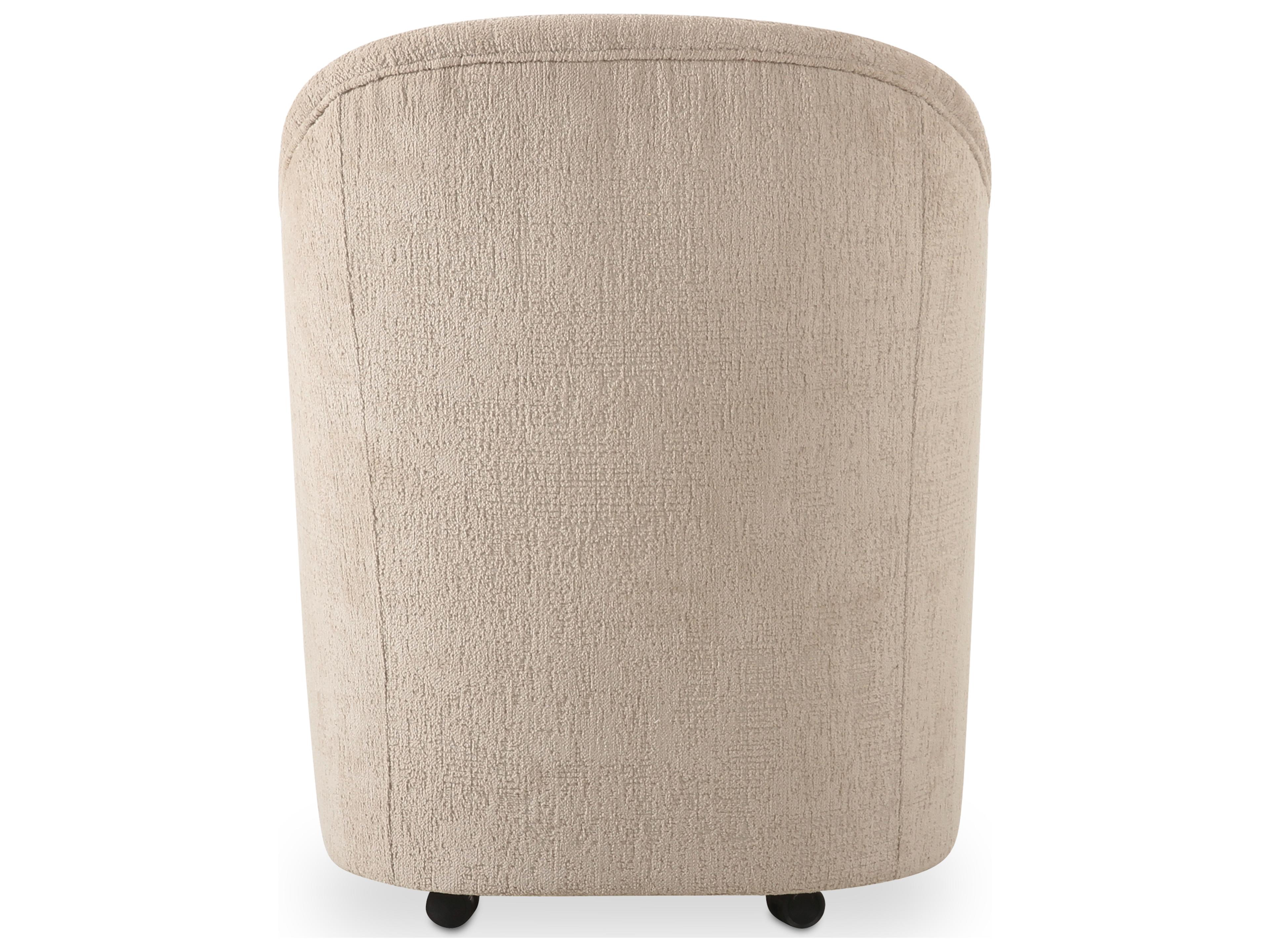 Moe's Home Drava Rolling Dining Chair Beige