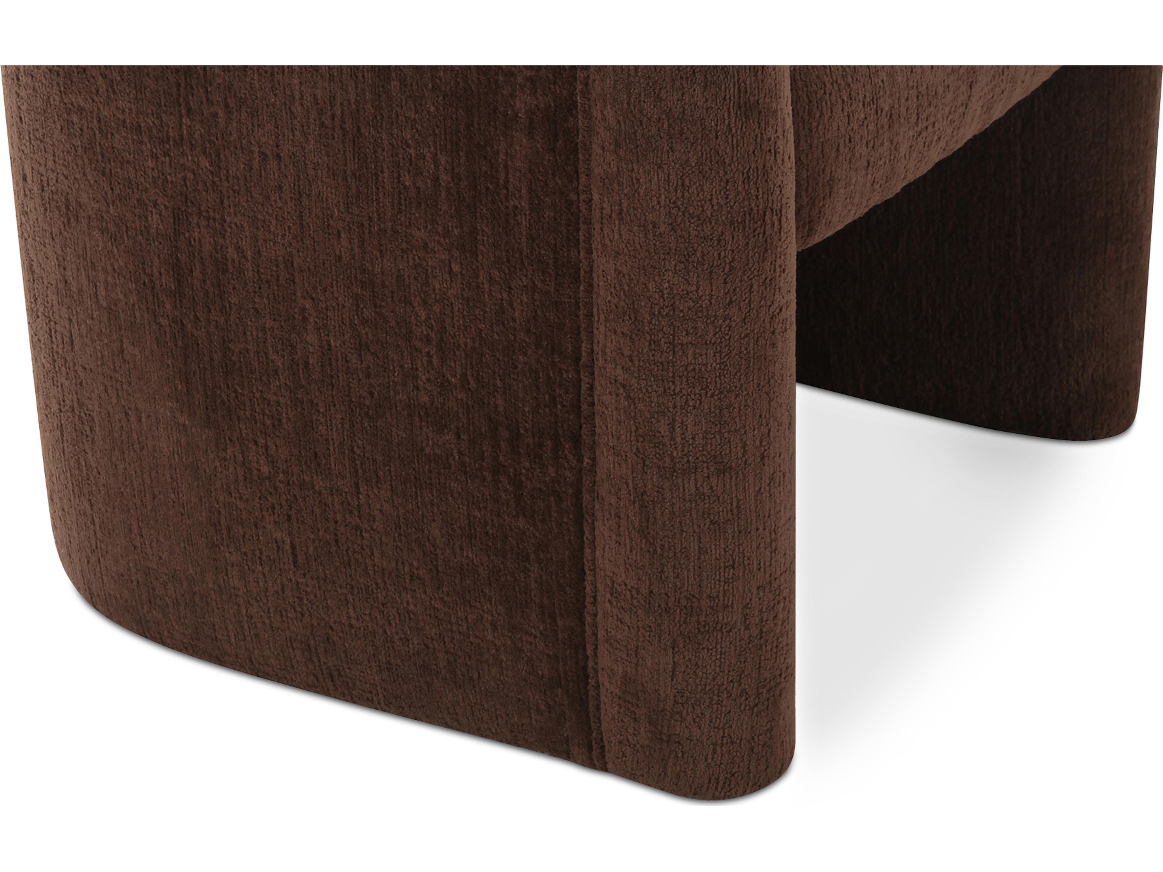 Moe's Home Mesto Rolling Dining Chair Dark Brown