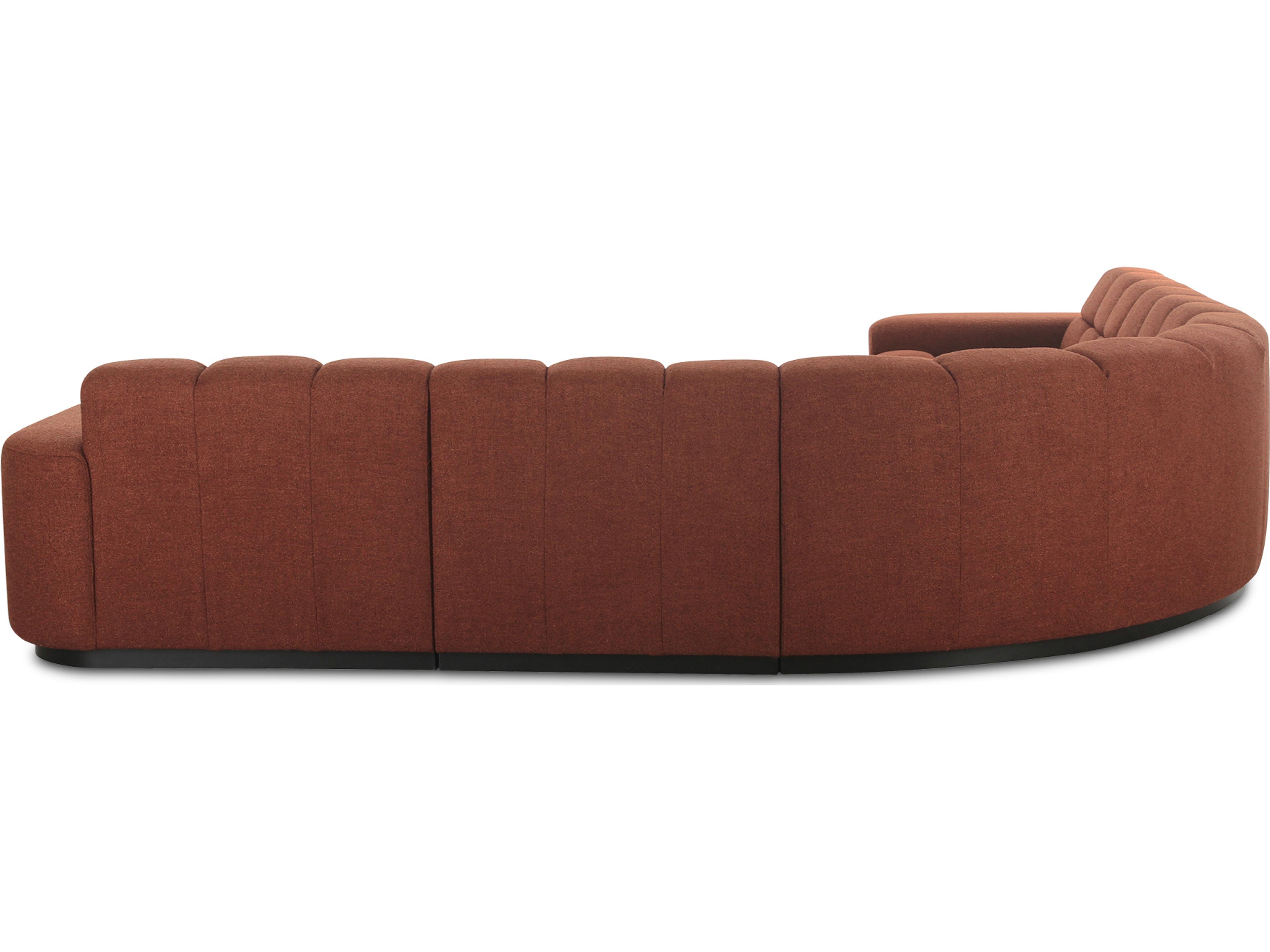 Moe's Home Roman L-Shaped Sectional Rust