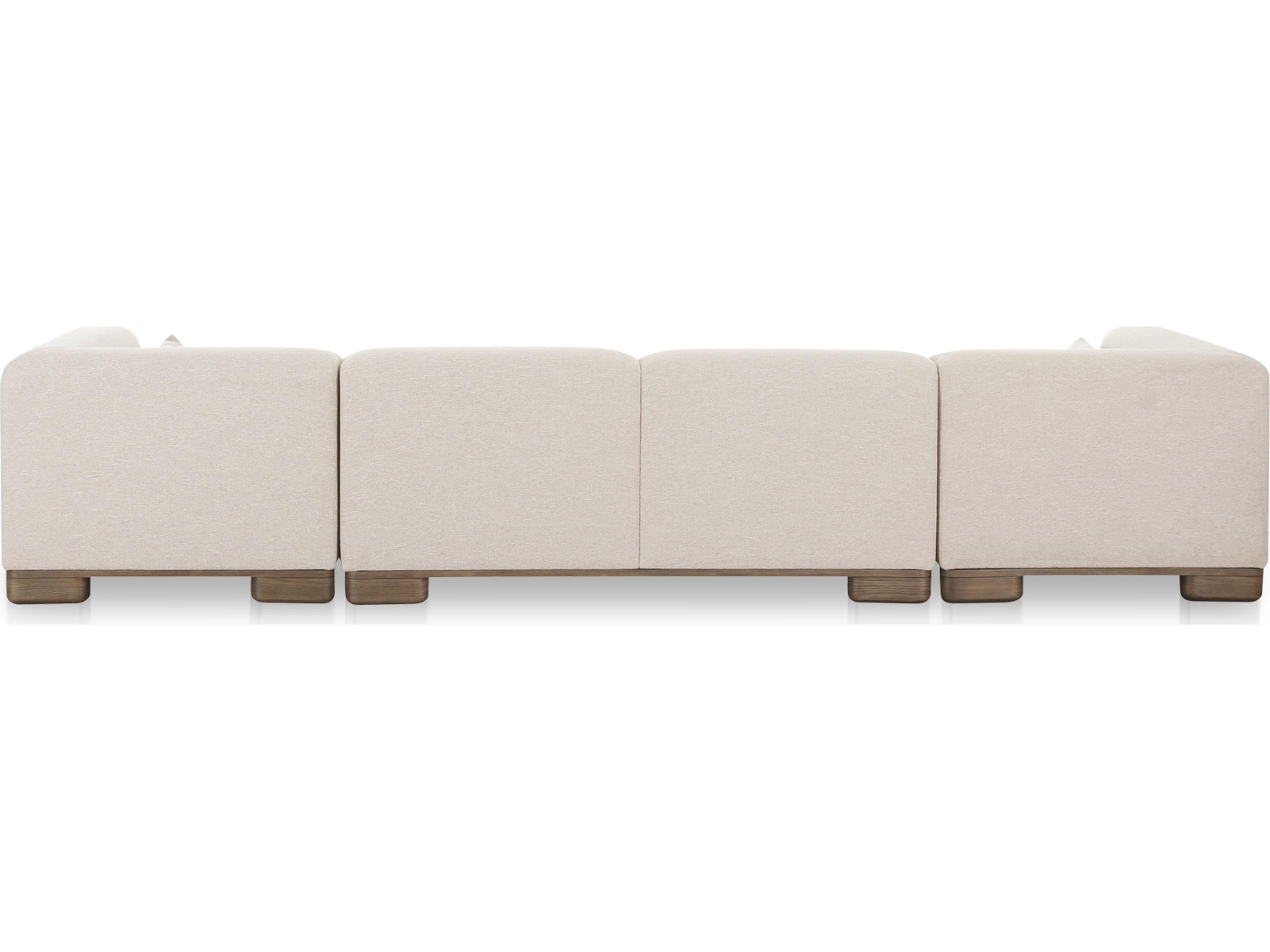Moe's Home June Beige Upholstered Sofa