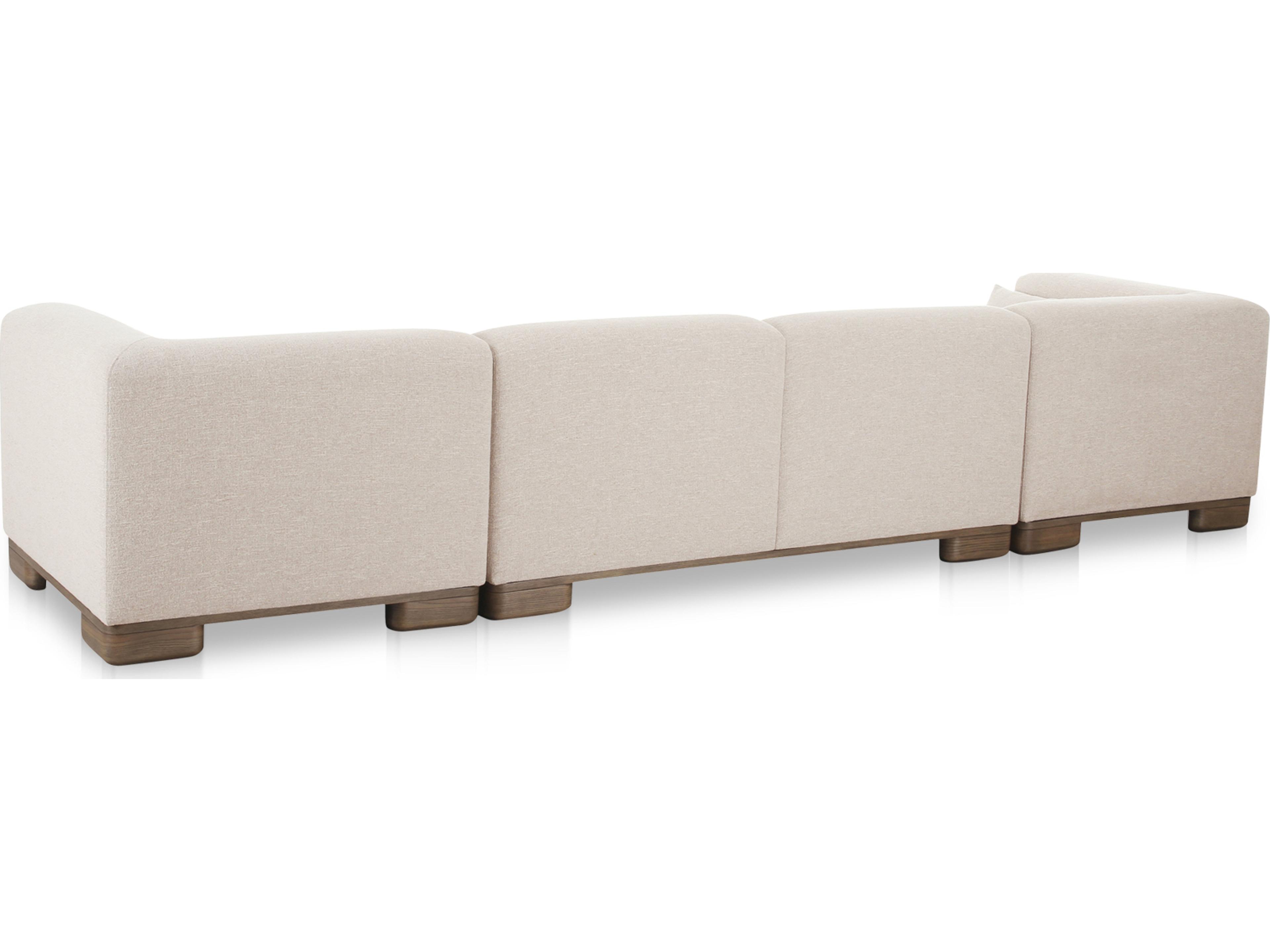 Moe's Home June Beige Upholstered Sofa