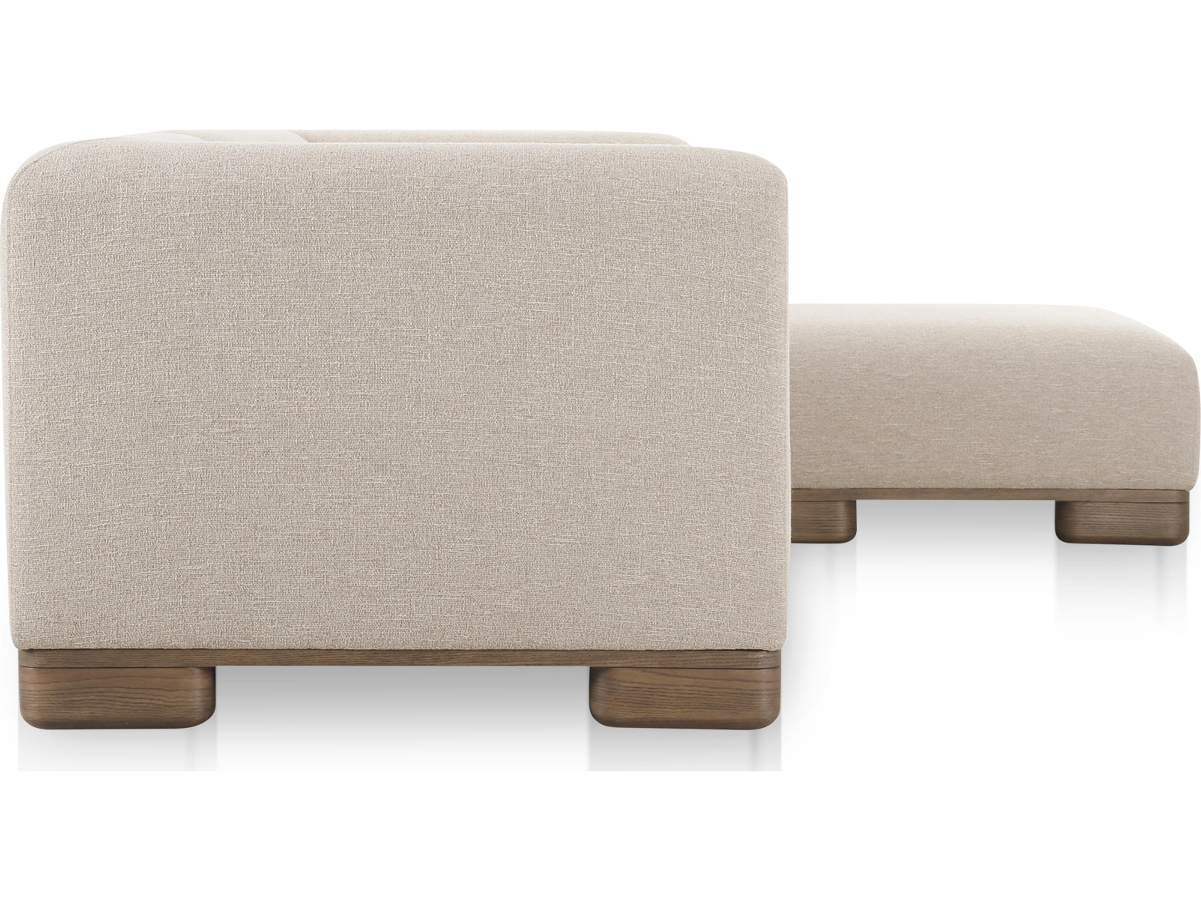 Moe's Home June Beige Upholstered Sectional Sofa