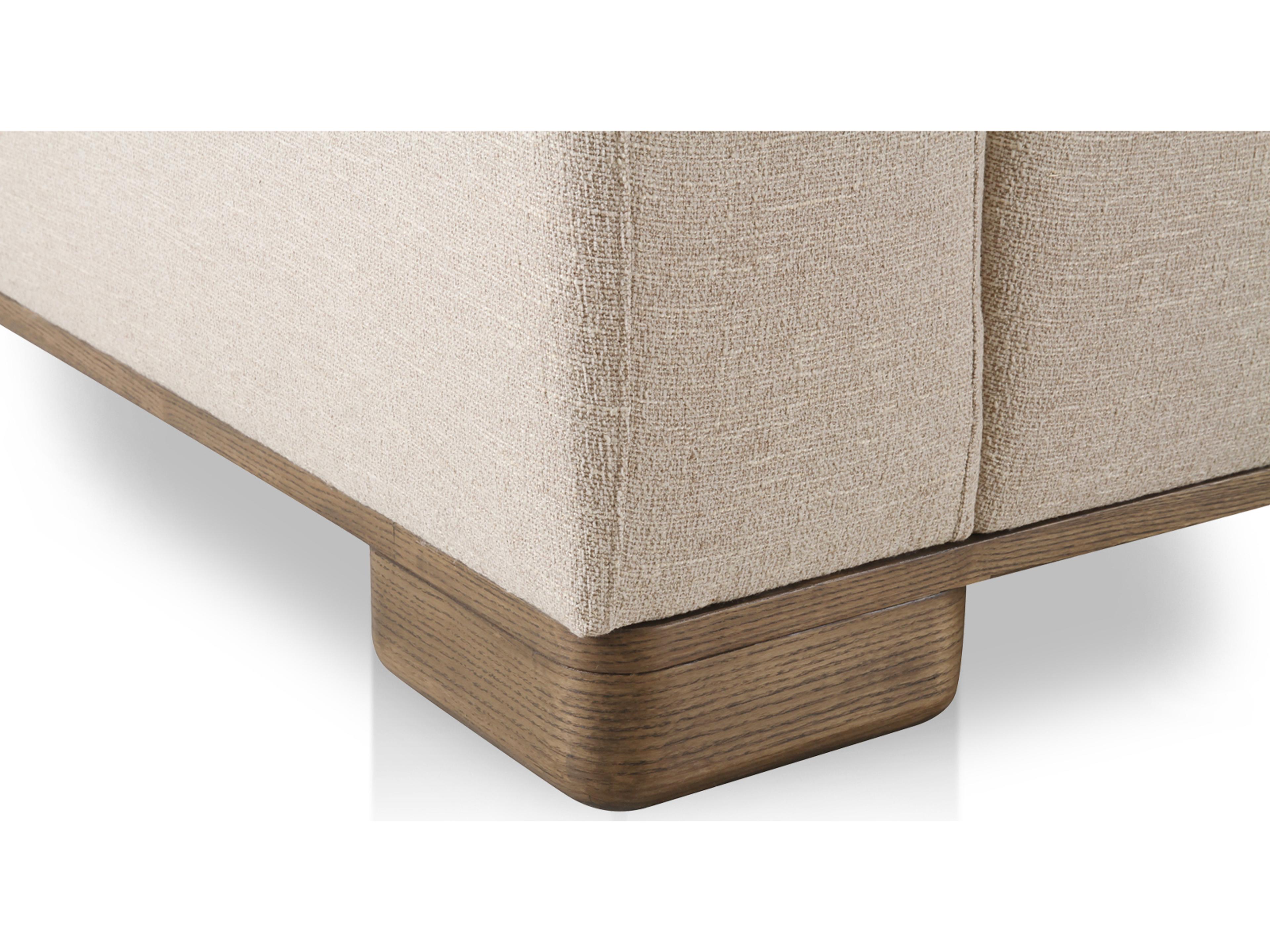 Moe's Home June Beige Upholstered Sectional Sofa