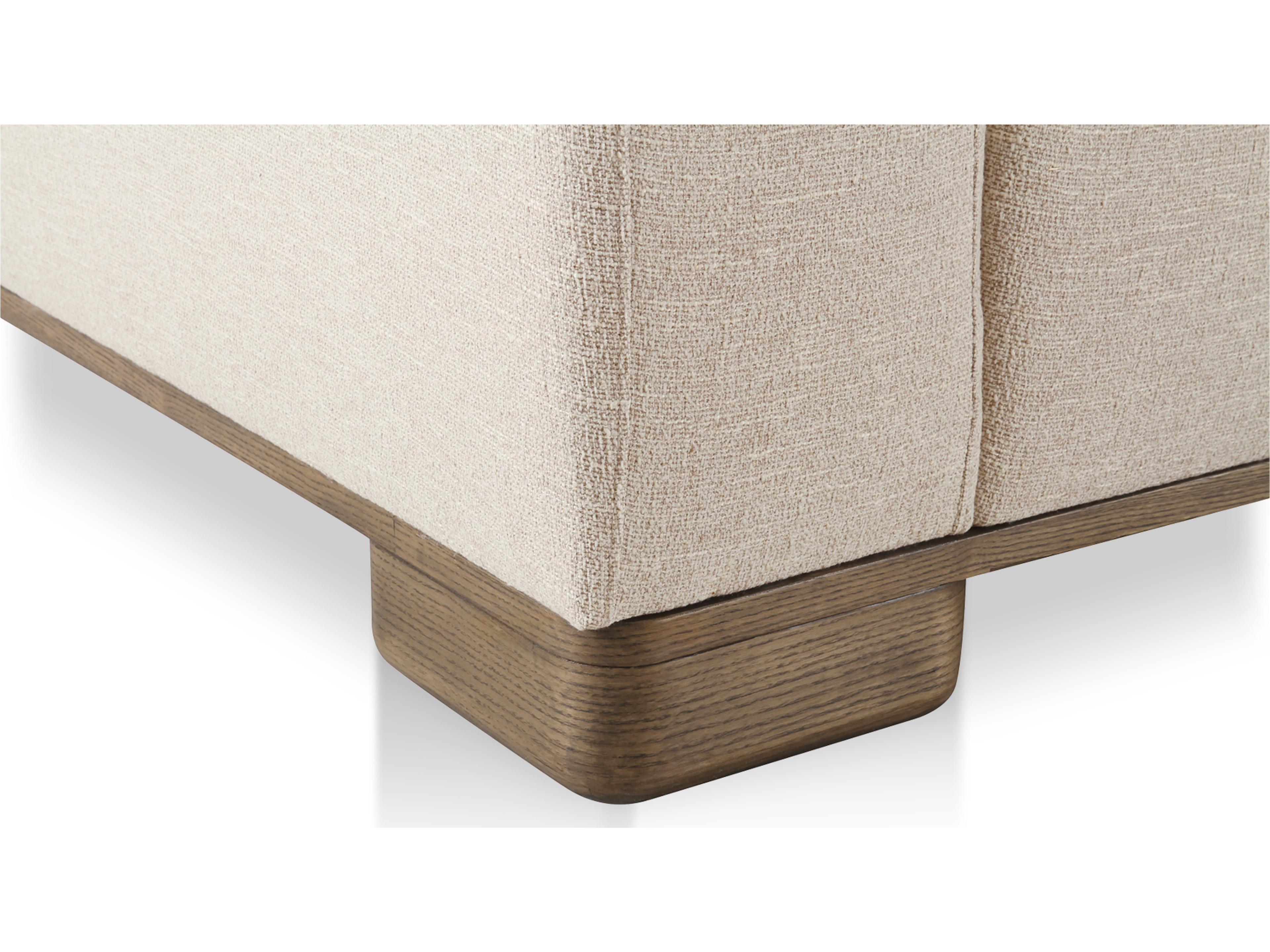 Moe's Home June Beige Upholstered Sectional Sofa