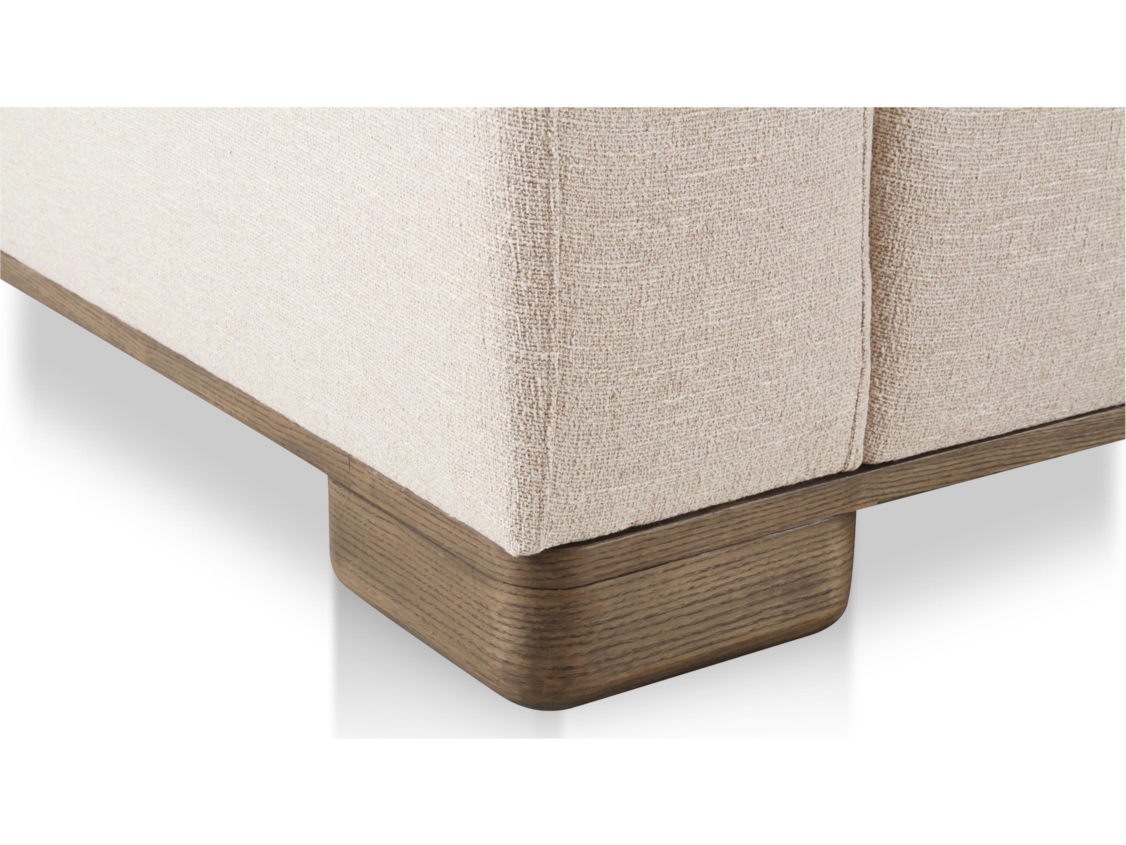 Moe's Home June Beige Upholstered Sectional Sofa