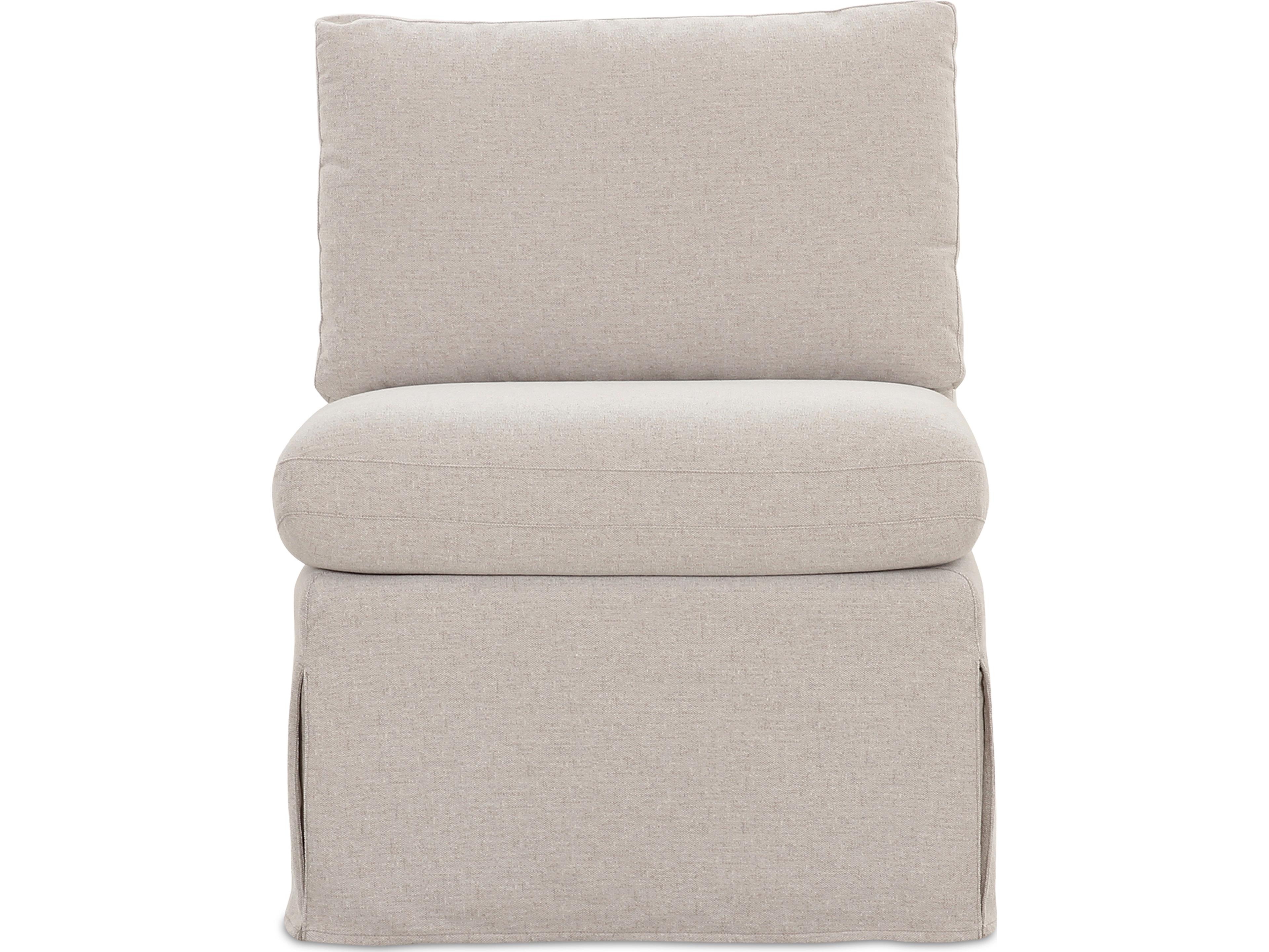 Fable Beige Upholstered Armless Dining Chair