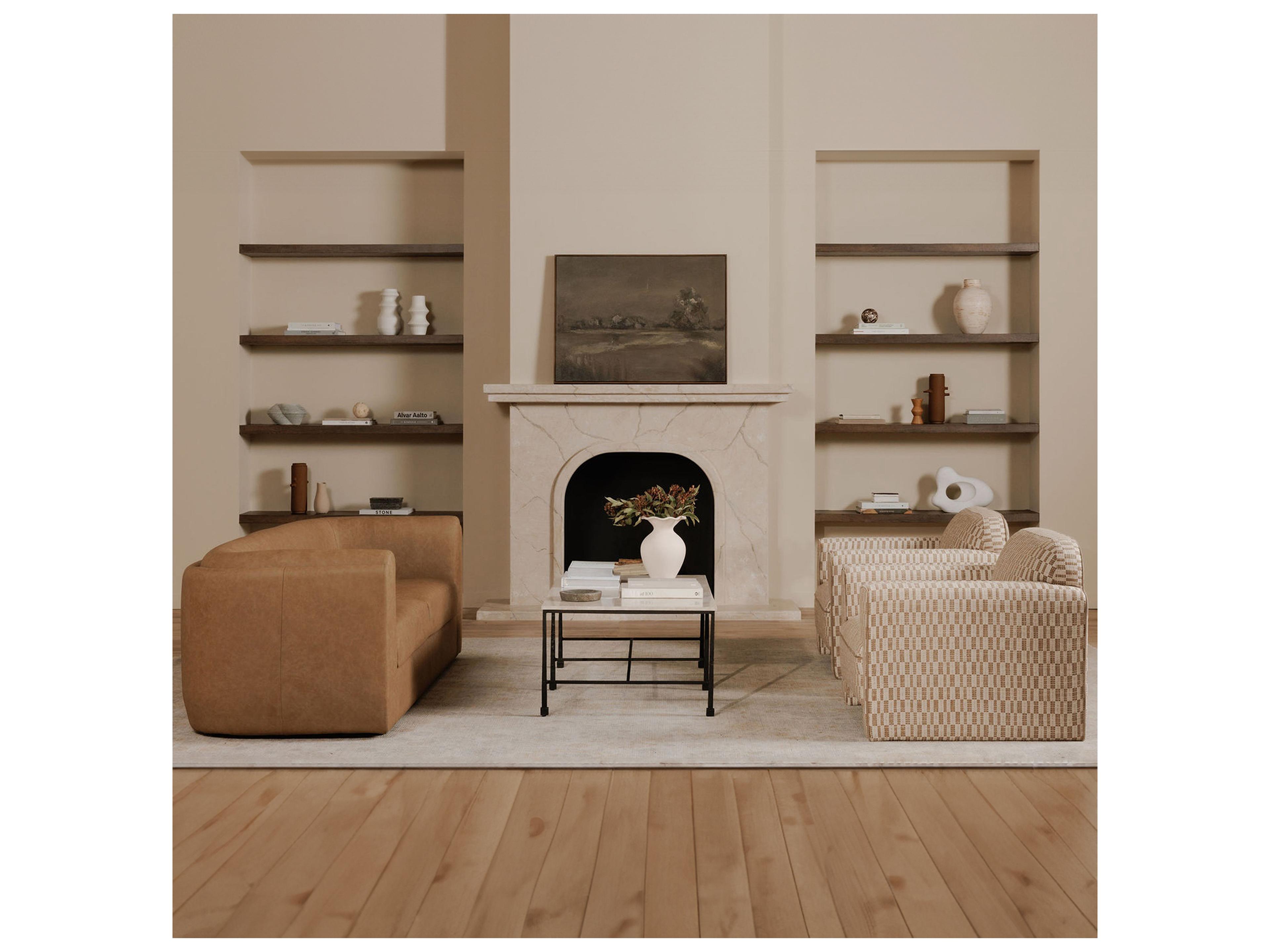 Moe's Home Leo Beige Accent Chair