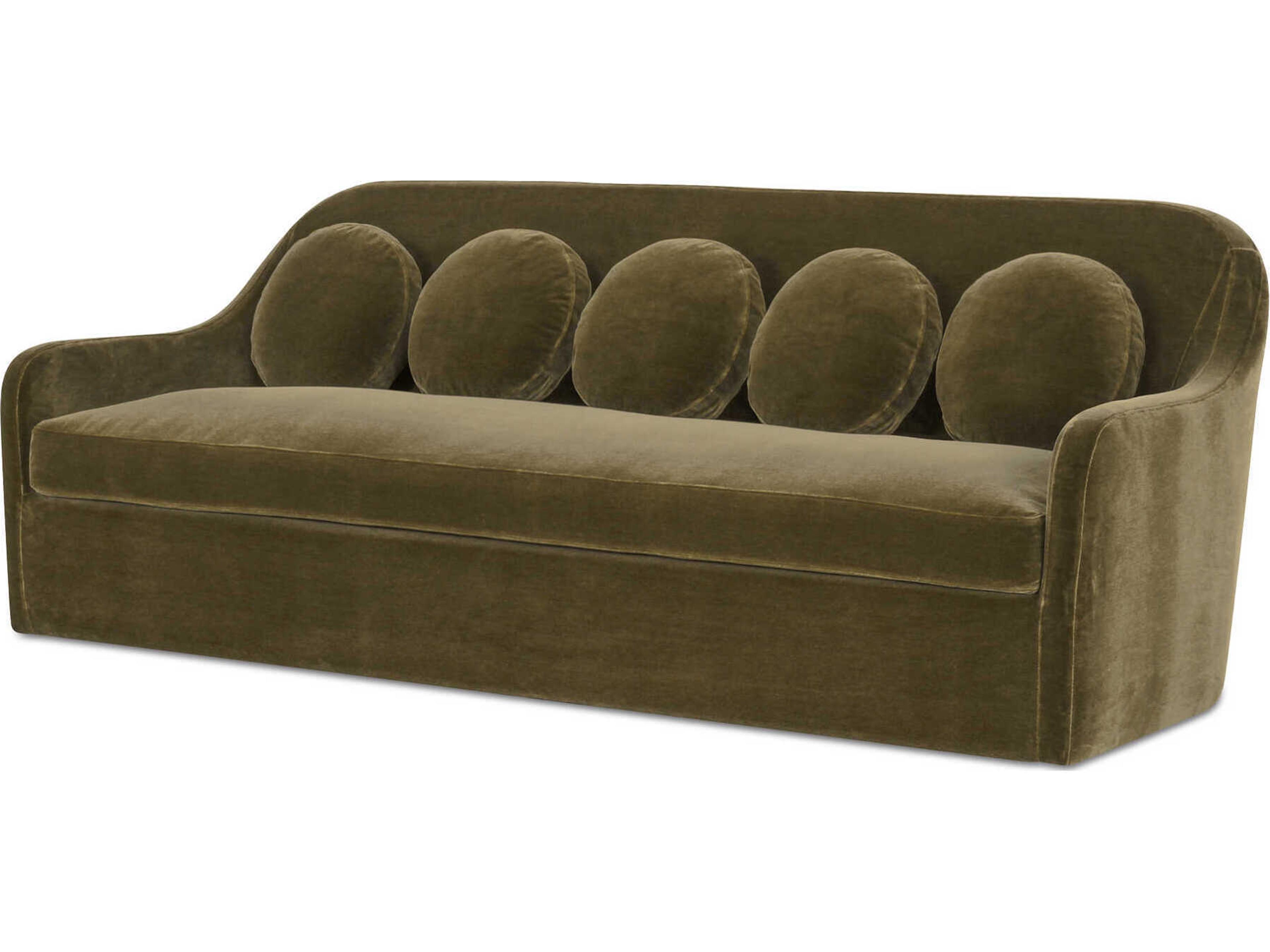 Rialto Green Upholstered Sofa