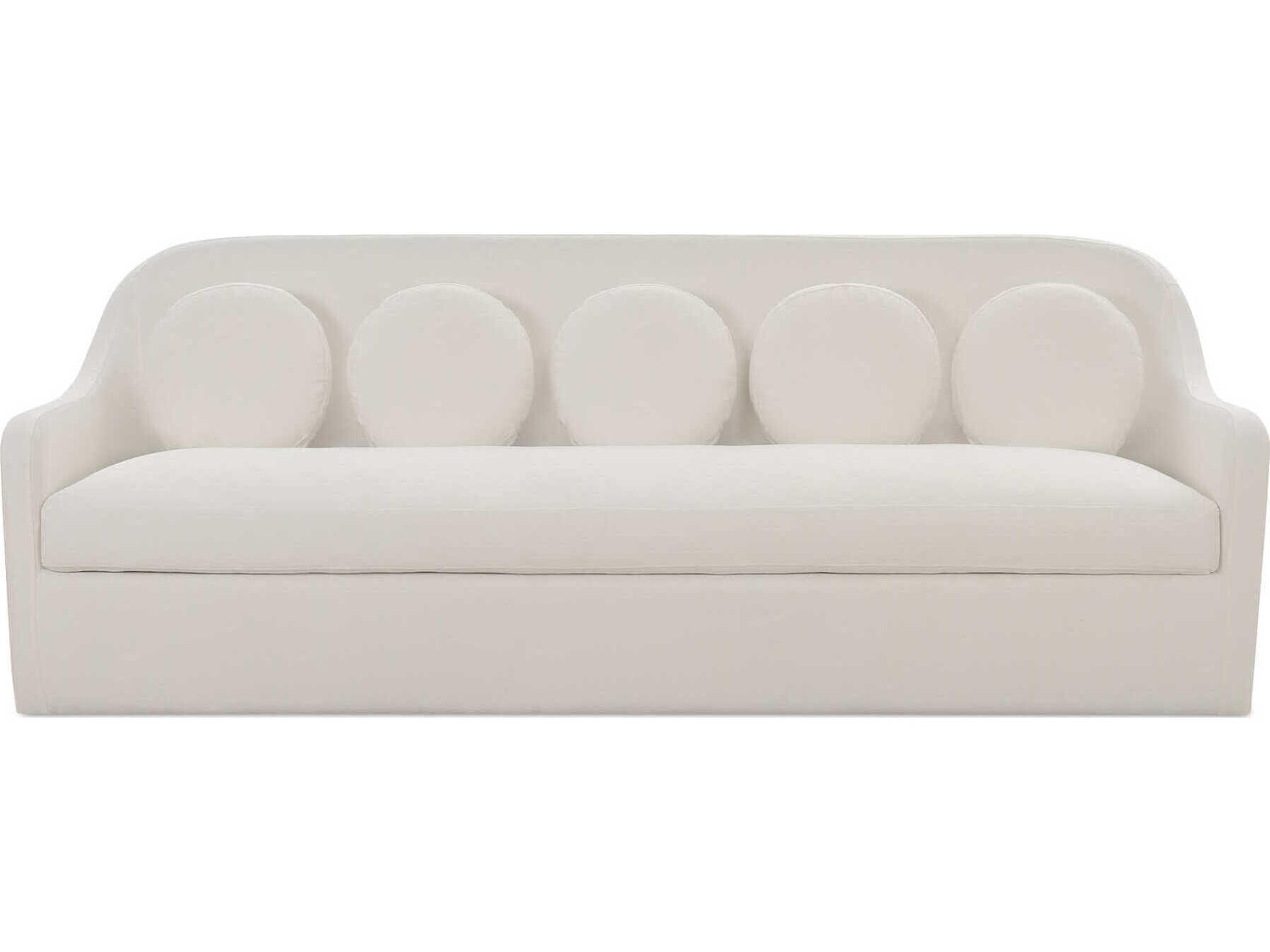 Moe's Home Rialto White Upholstered Sofa