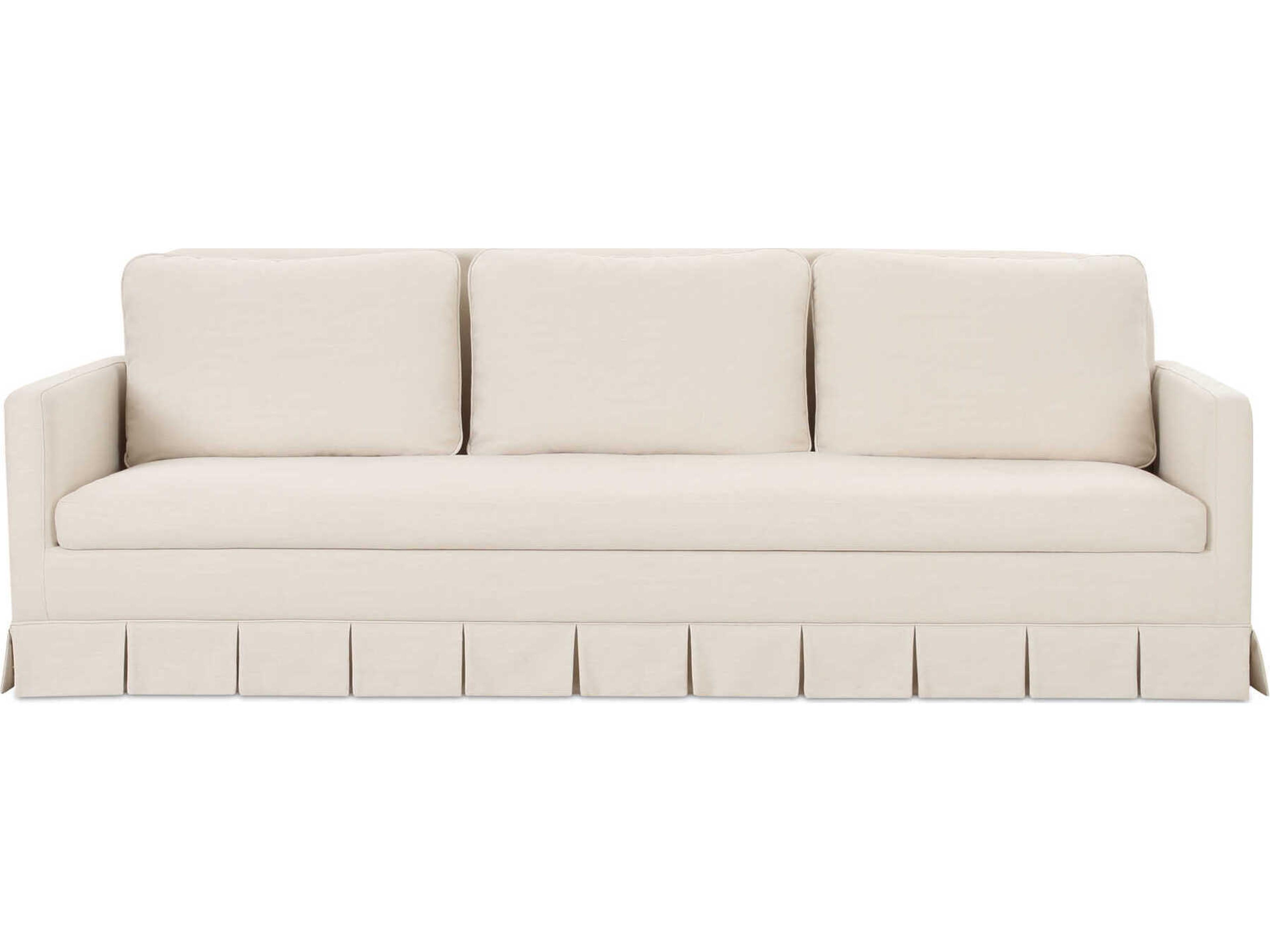 Moe's Home Pellicano Cream White Upholstered Sofa