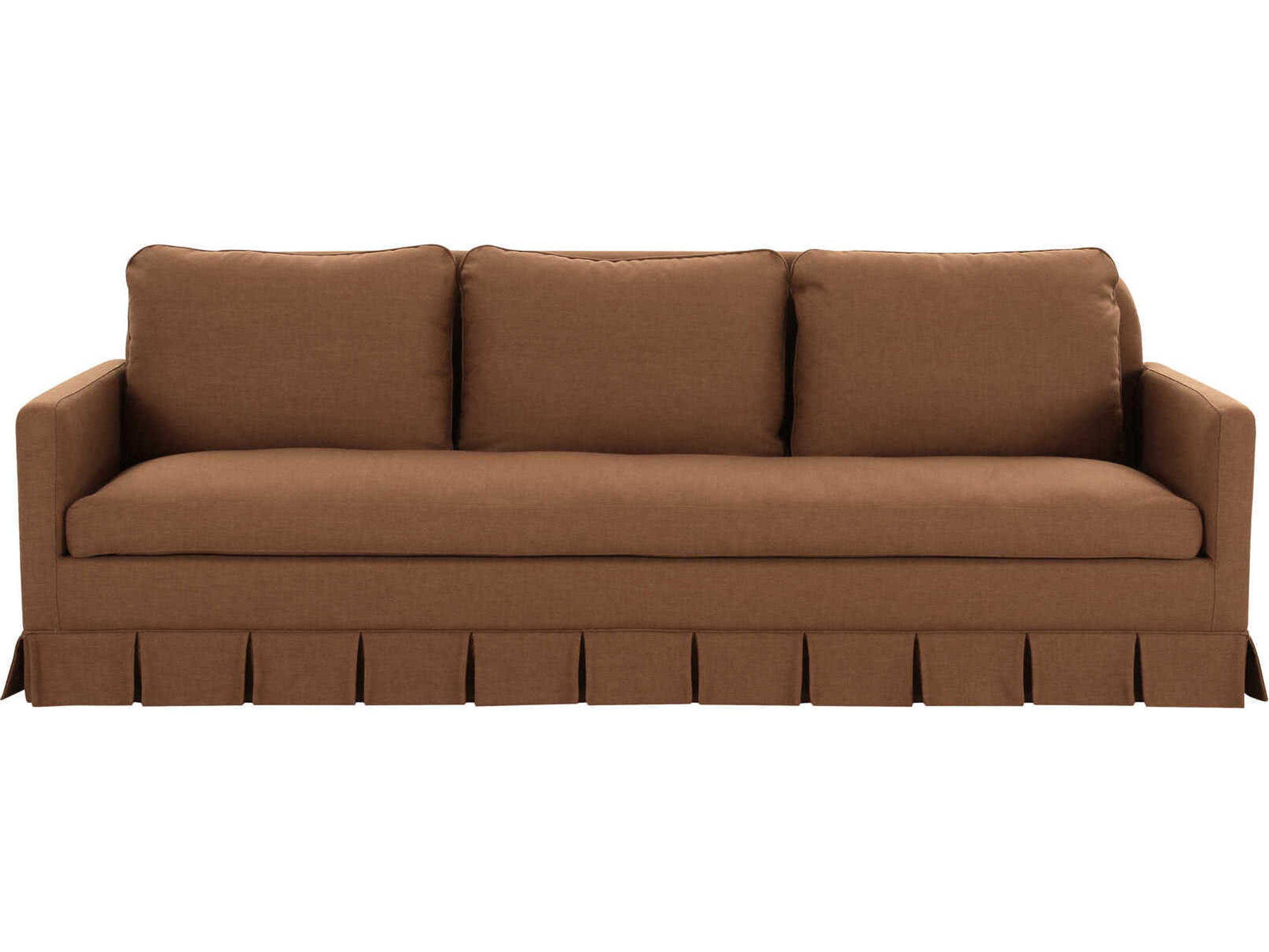 Moe's Home Pellicano Terracotta Orange Upholstered Sofa