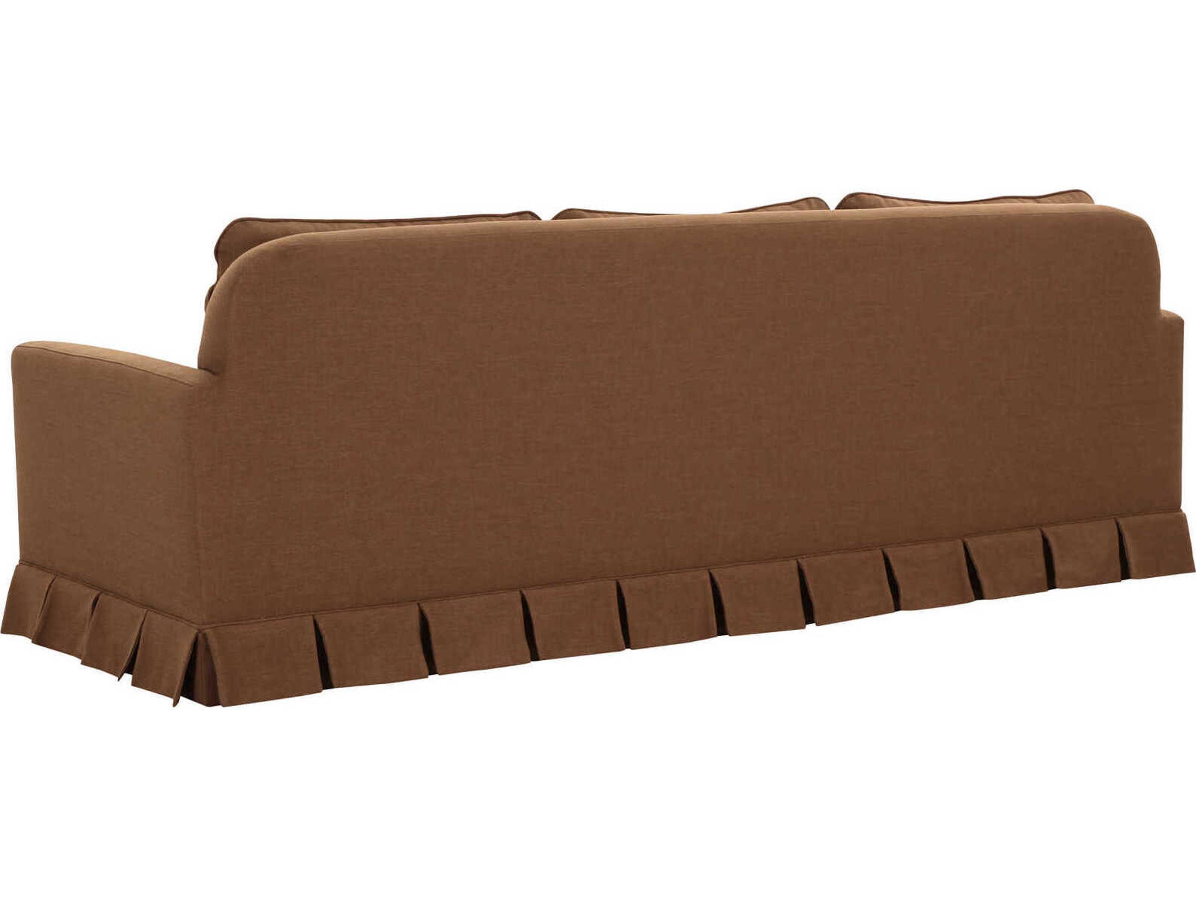 Moe's Home Pellicano Terracotta Orange Upholstered Sofa