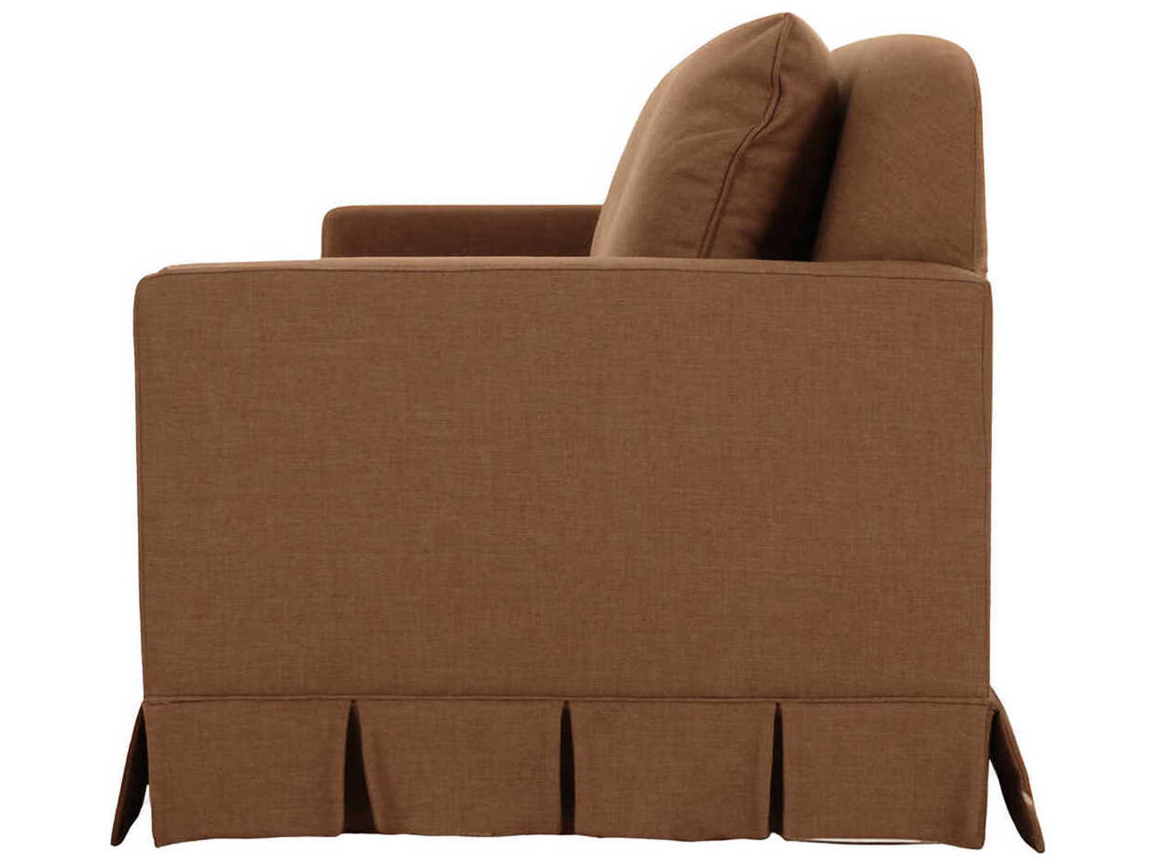 Moe's Home Pellicano Terracotta Orange Upholstered Sofa