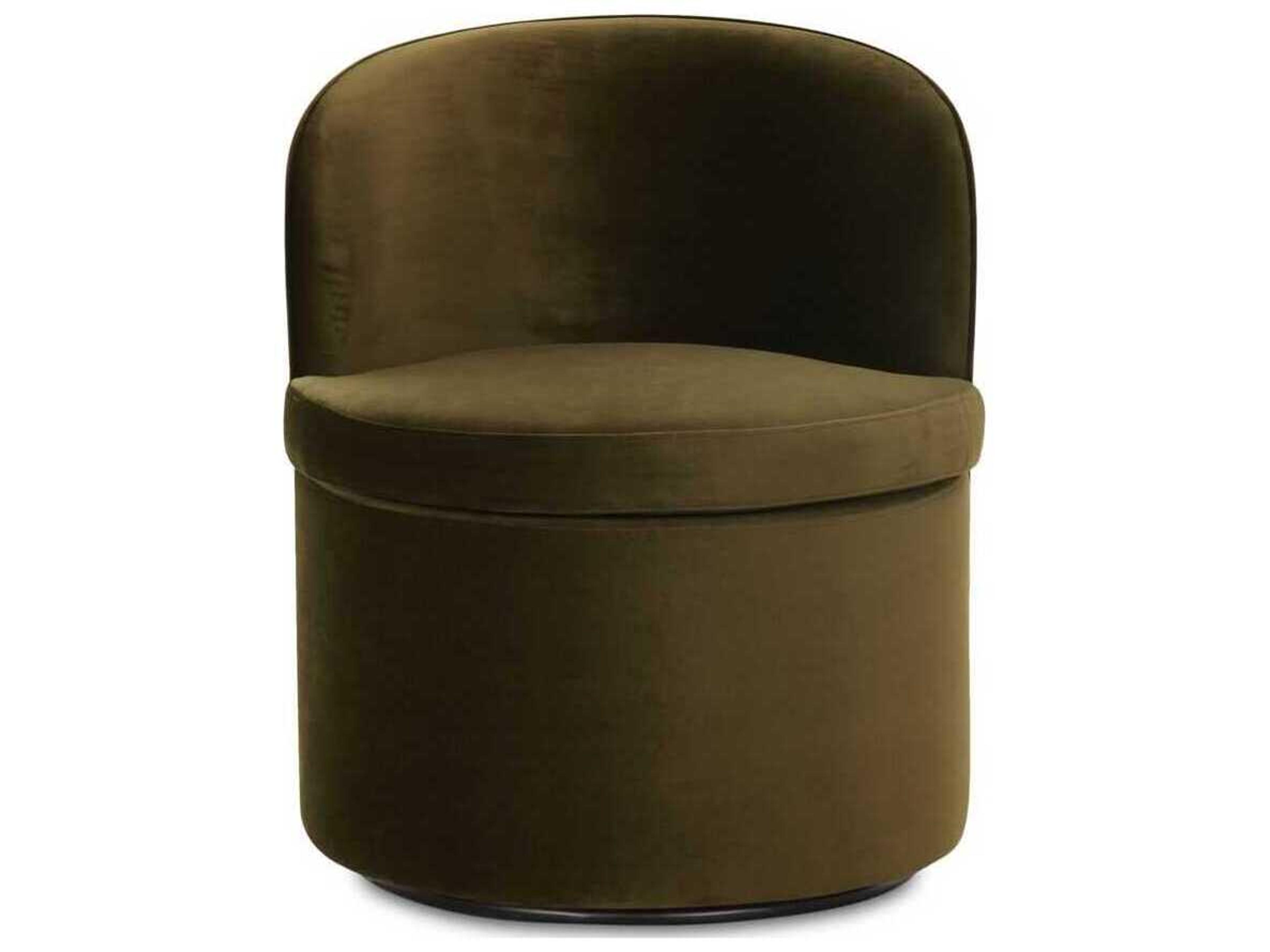 Moe's Home Dane Plywood Green Upholstered Armless Dining Chair