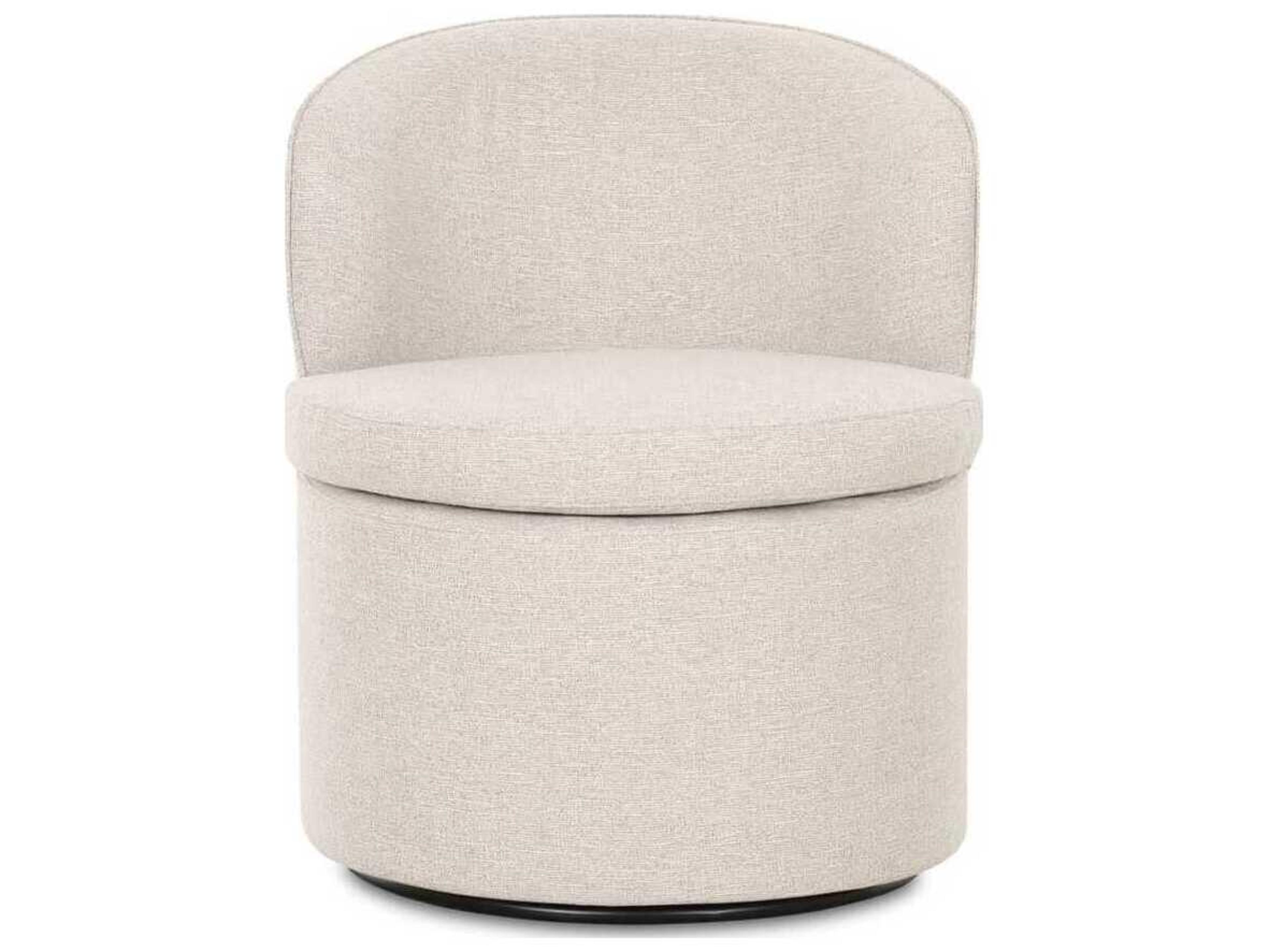 Moe's Home Dane Plywood Beige Upholstered Armless Dining Chair