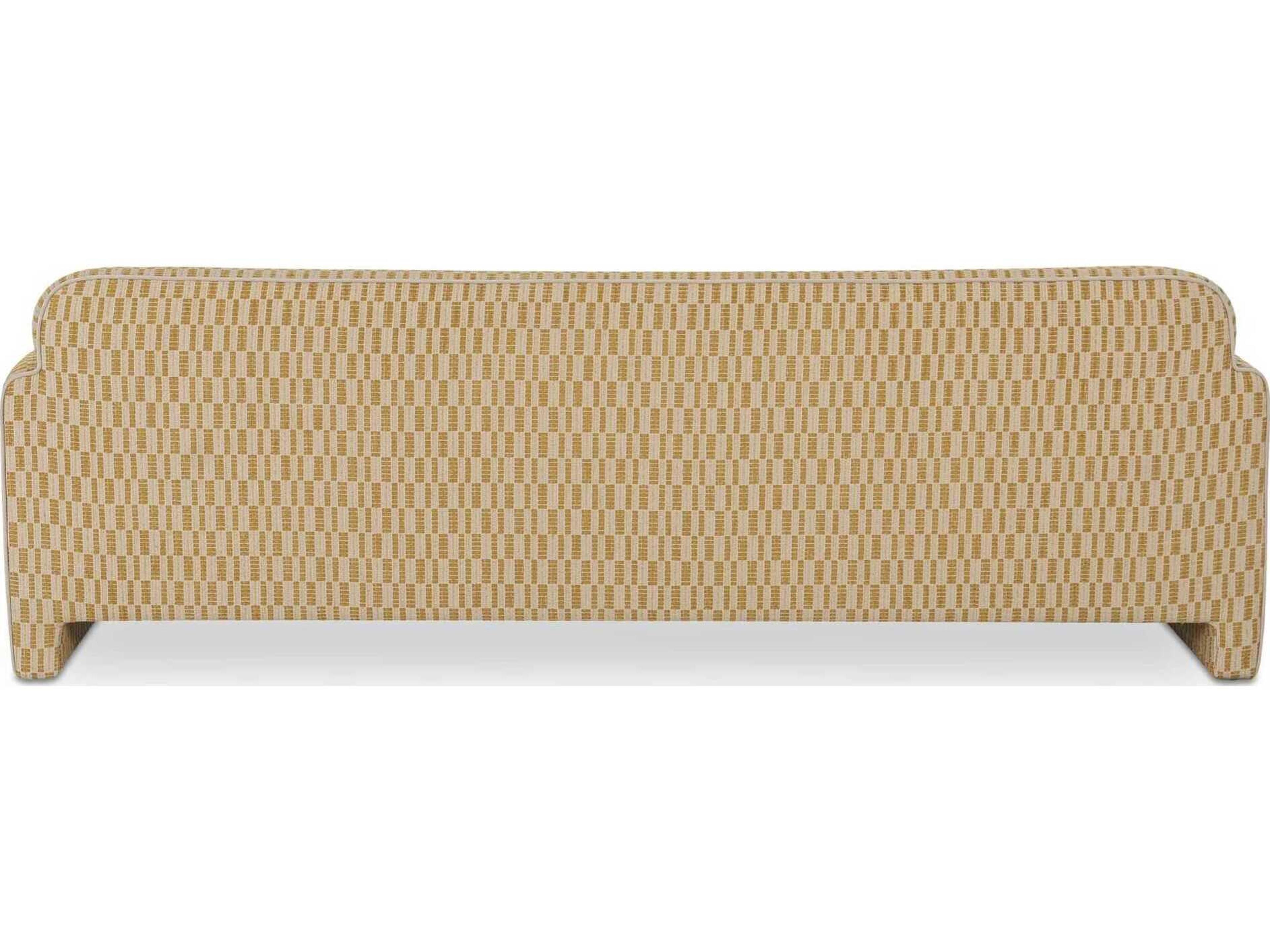 Moe's Home Leo Chartreuse Yellow Upholstered Sofa