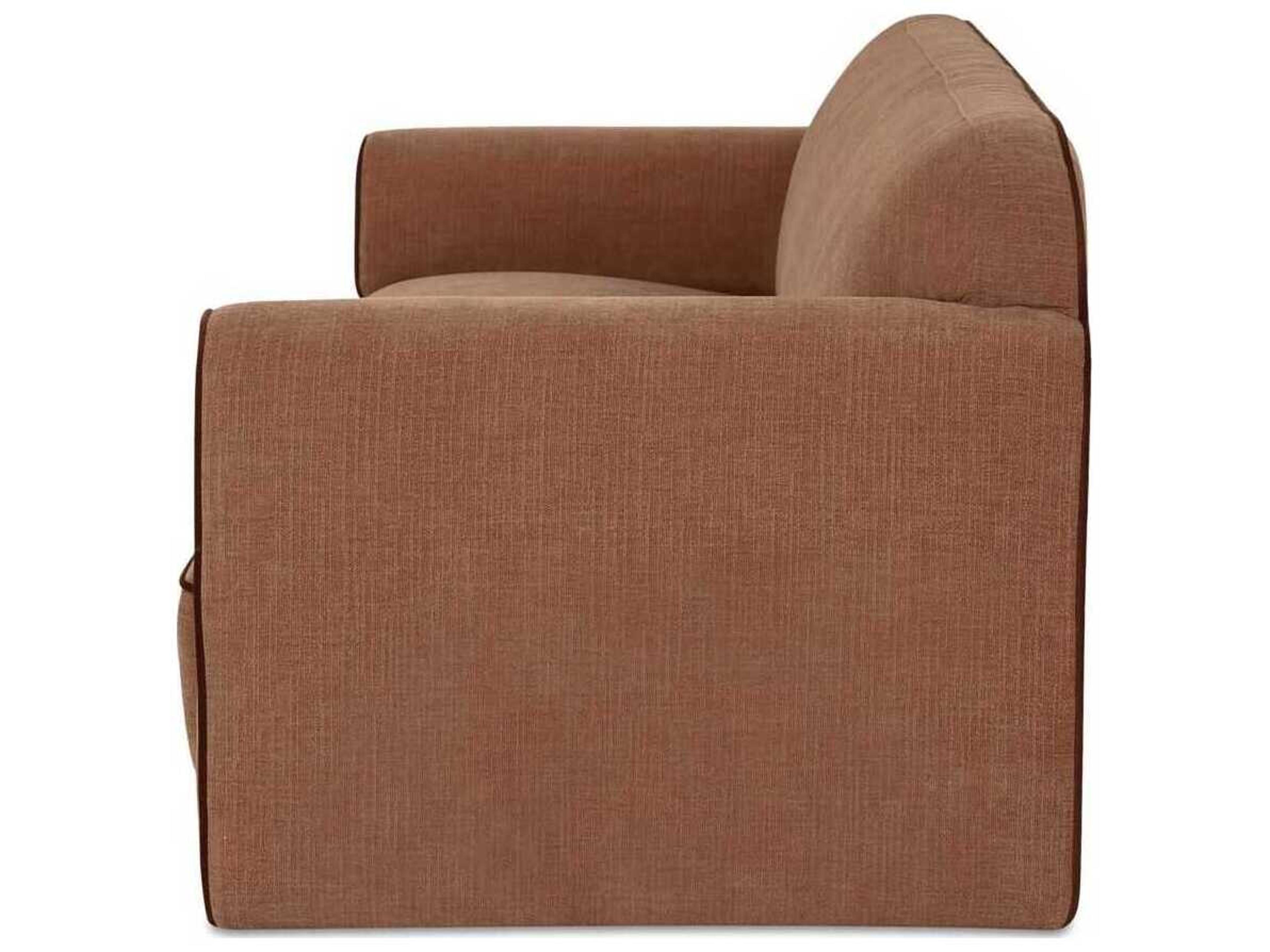 Moe's Home Leo Light Brown Upholstered Sofa