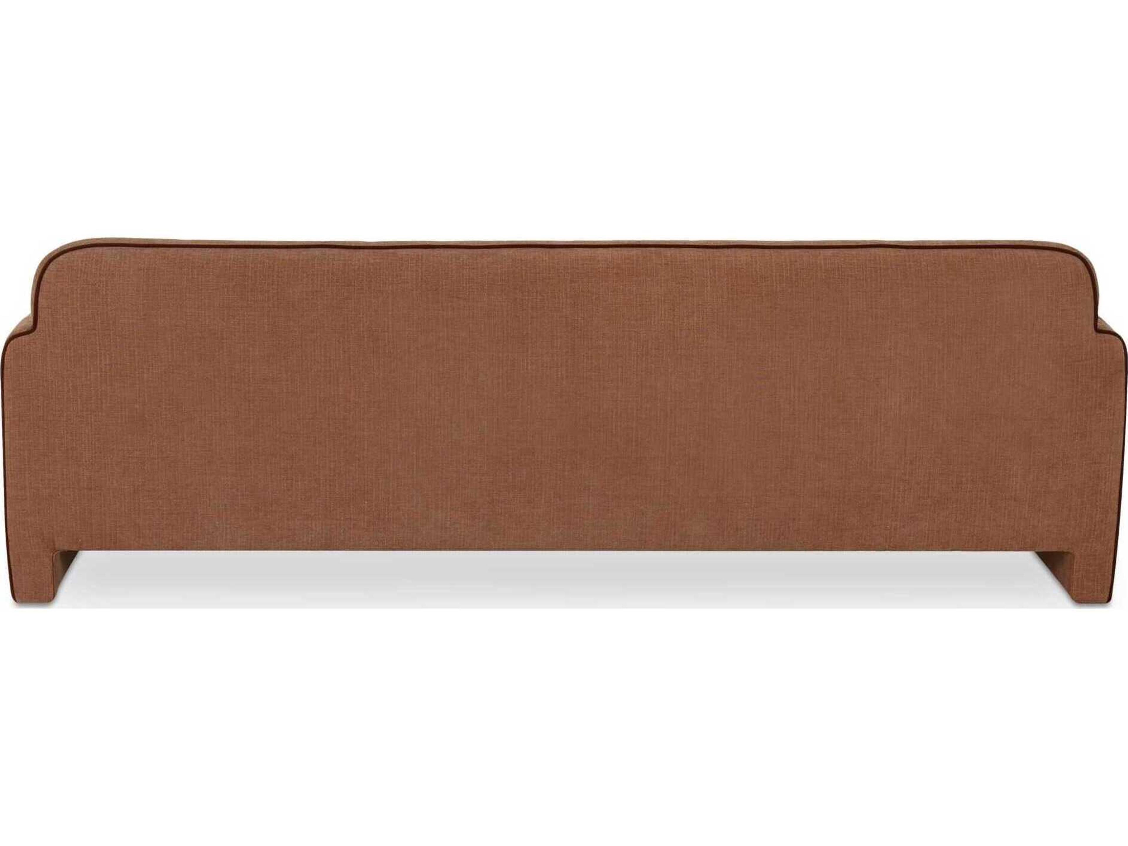 Moe's Home Leo Light Brown Upholstered Sofa