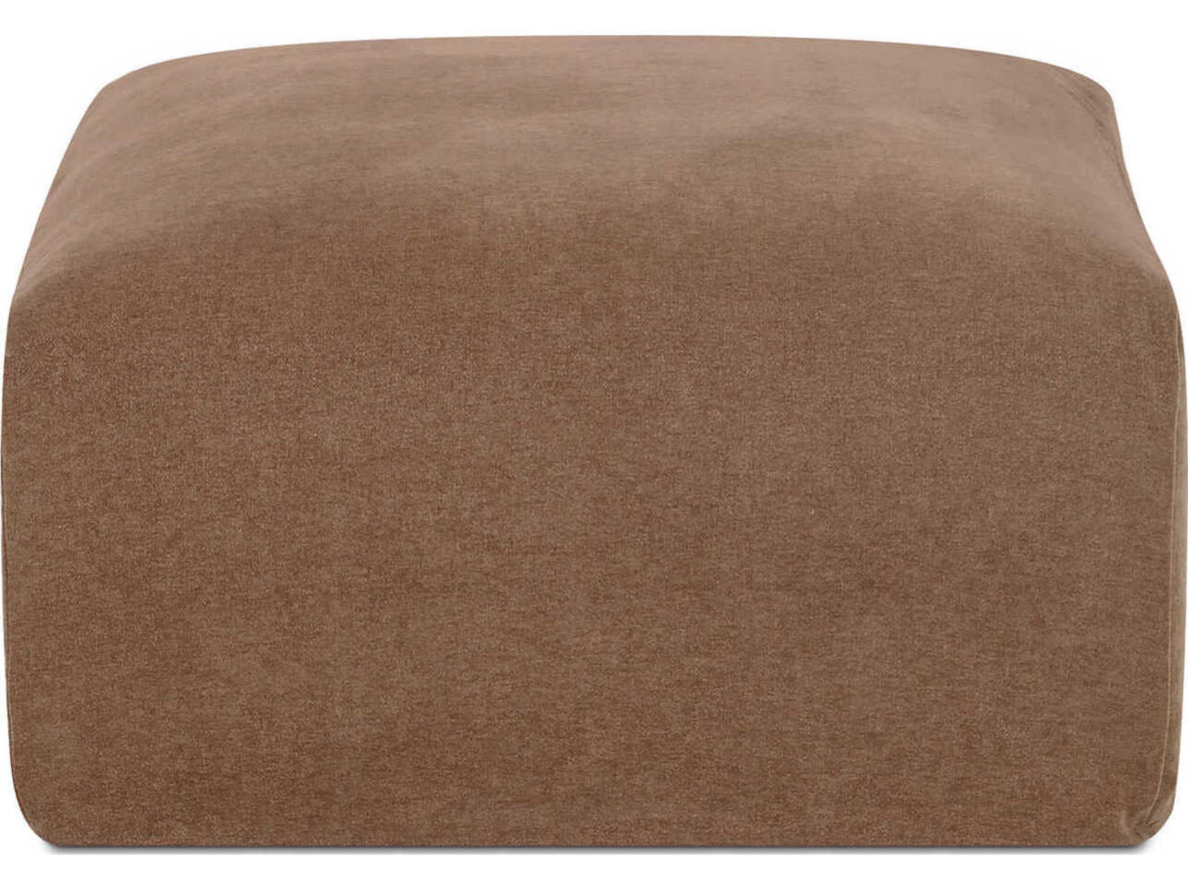 Moe's Home Isla Brown Upholstered Ottoman