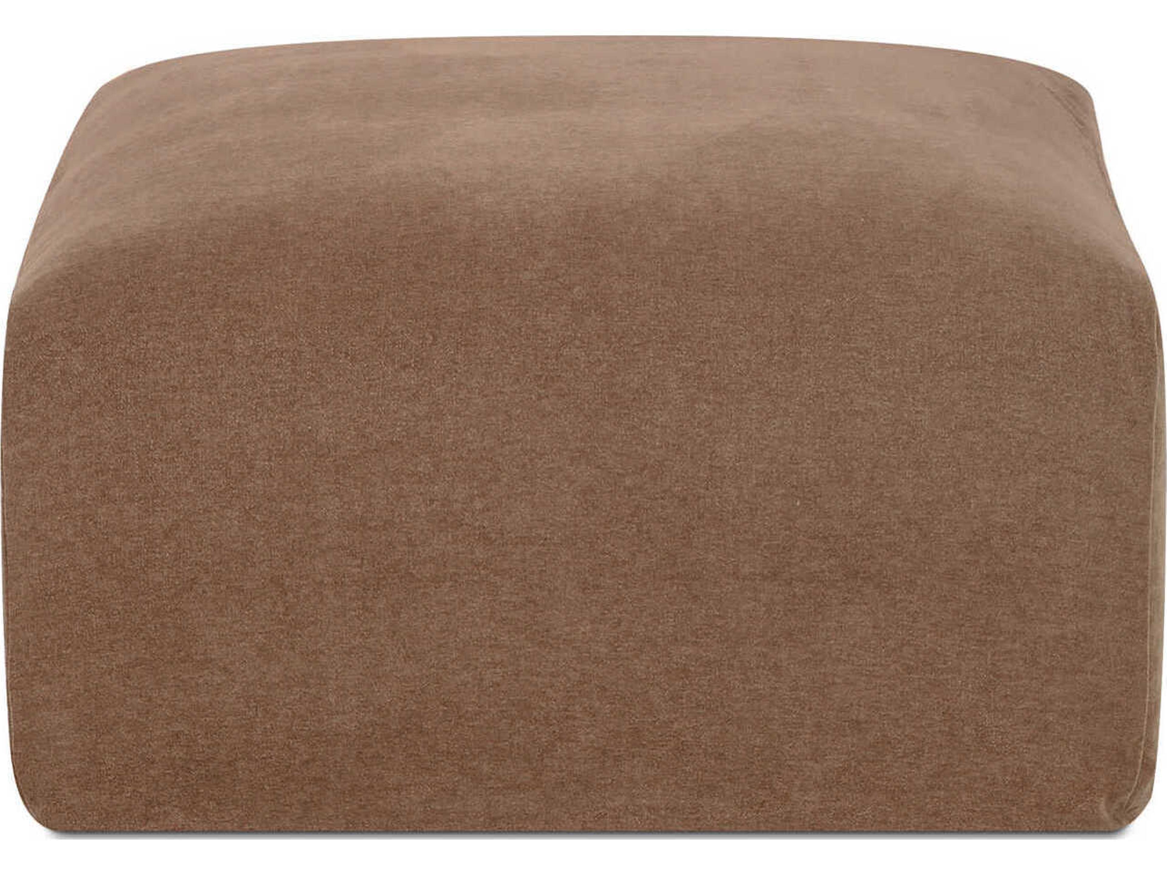 Moe's Home Isla Brown Upholstered Ottoman