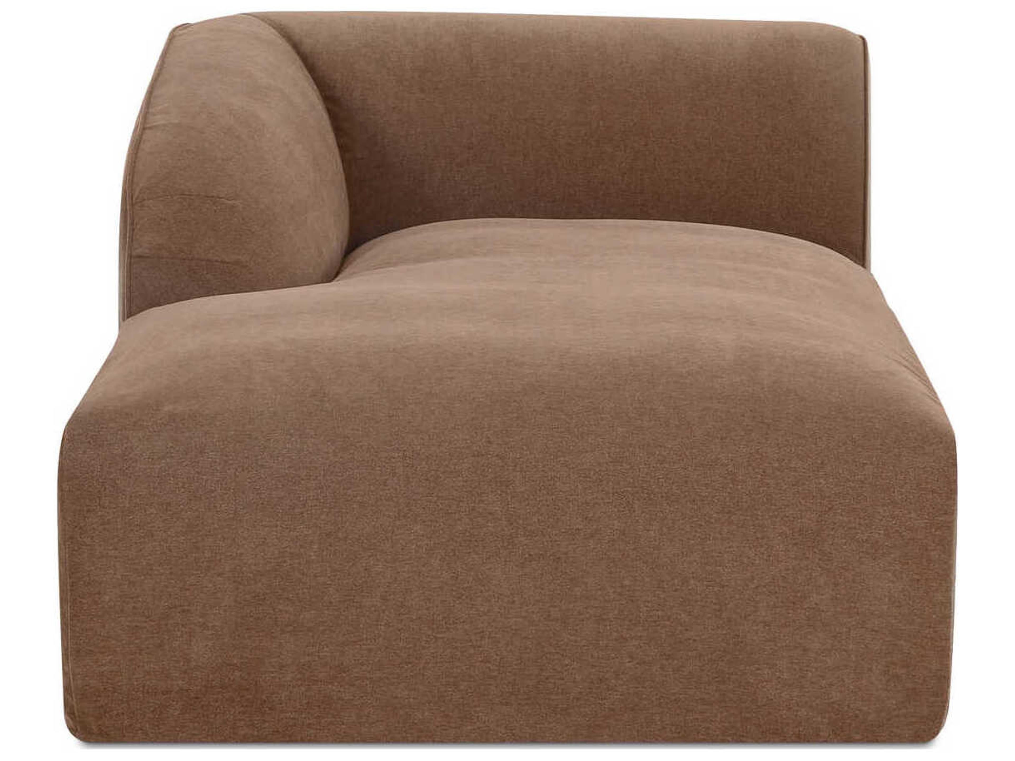 Isla Brown Upholstered Chaise