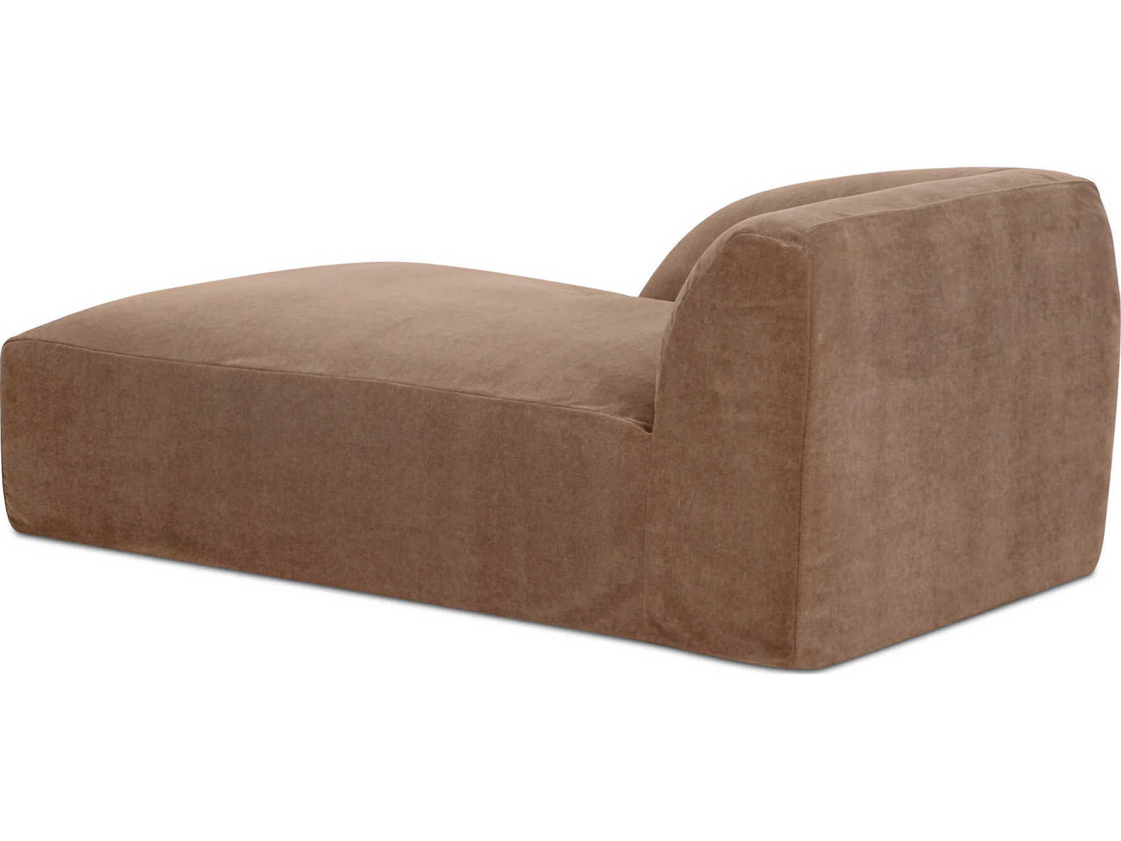 Moe's Home Isla Brown Upholstered Chaise