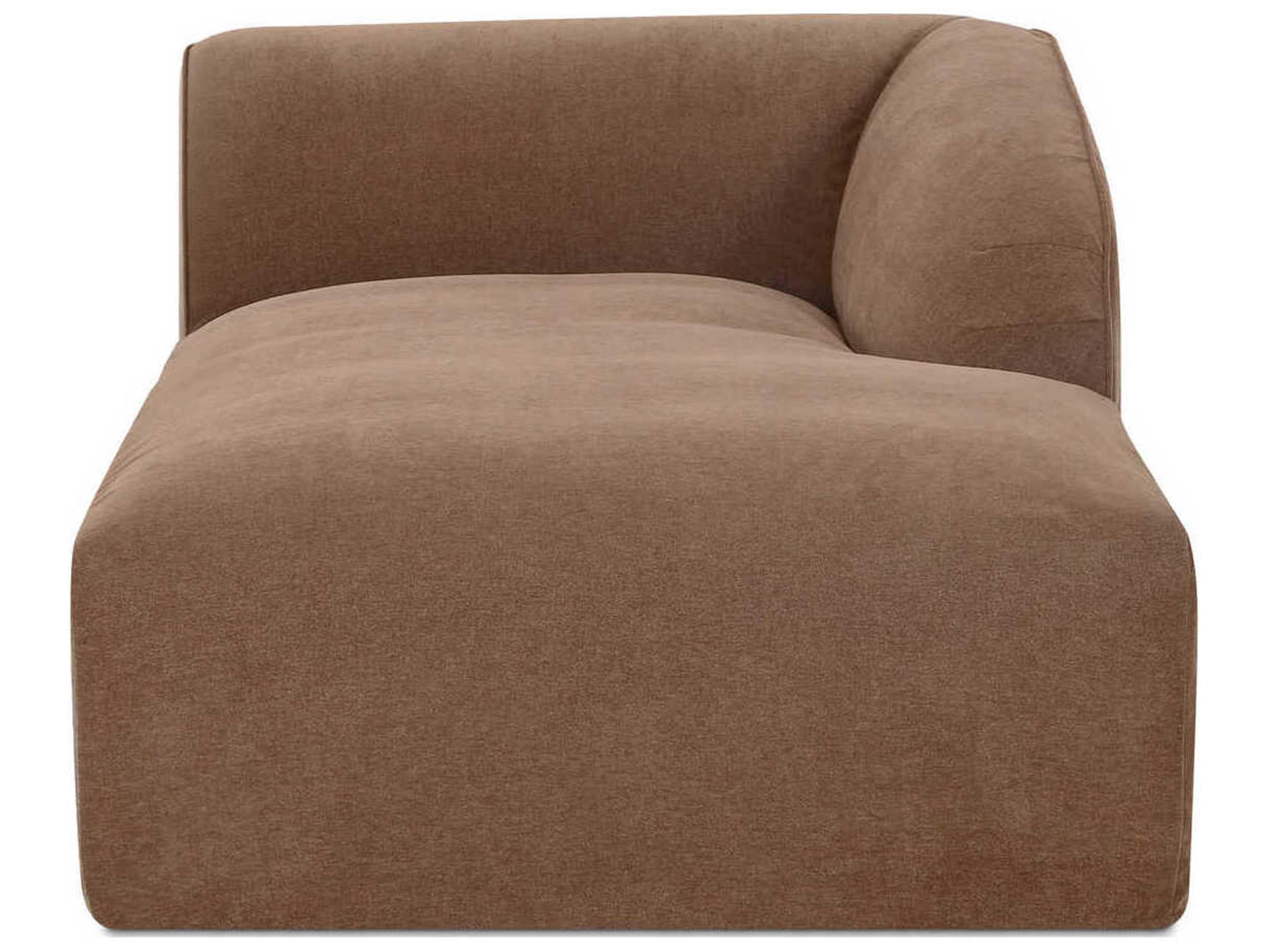 Isla Brown Upholstered Chaise