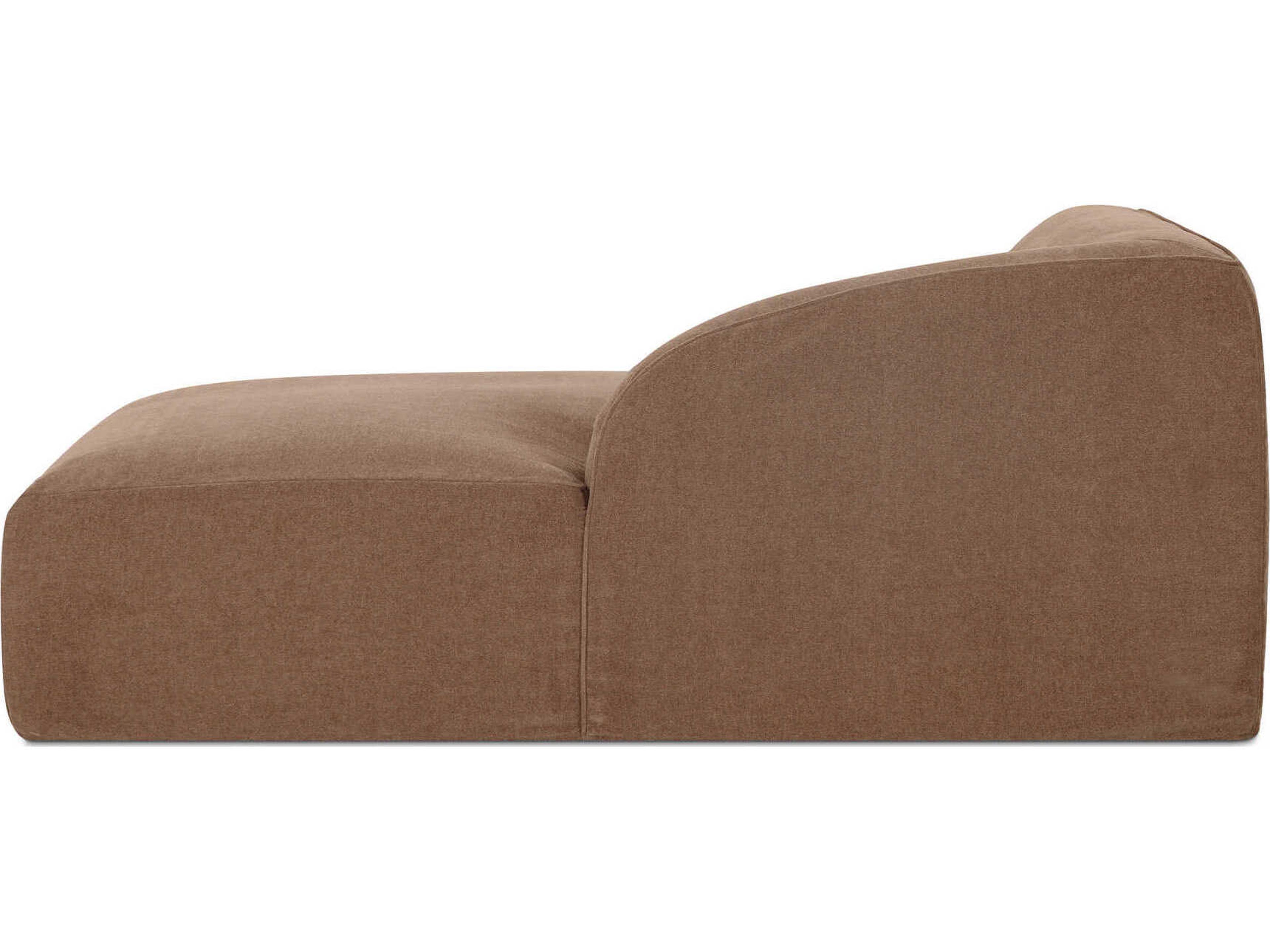 Moe's Home Isla Brown Upholstered Chaise
