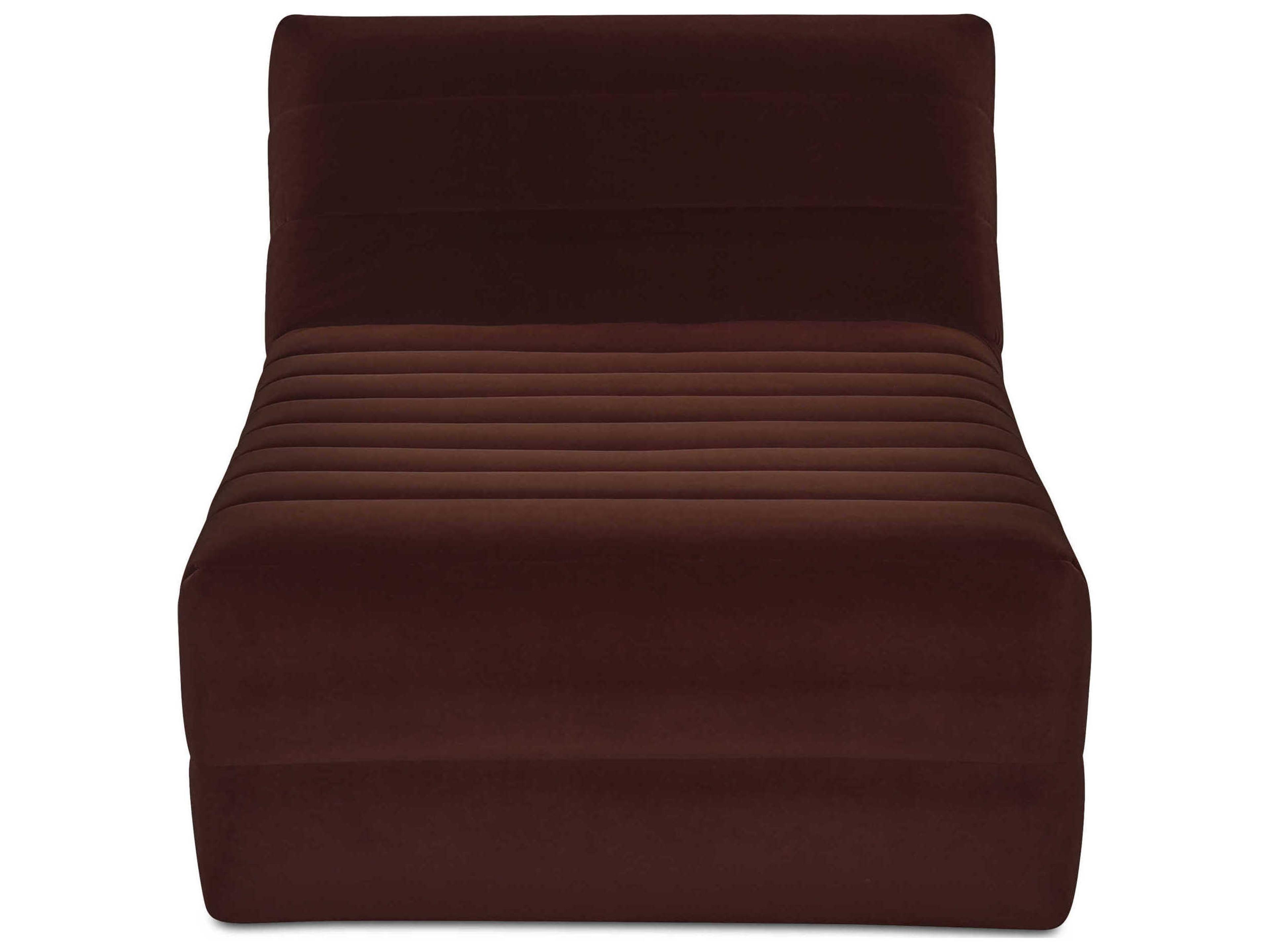 Moe's Home Verity Brown Upholstered Chaise