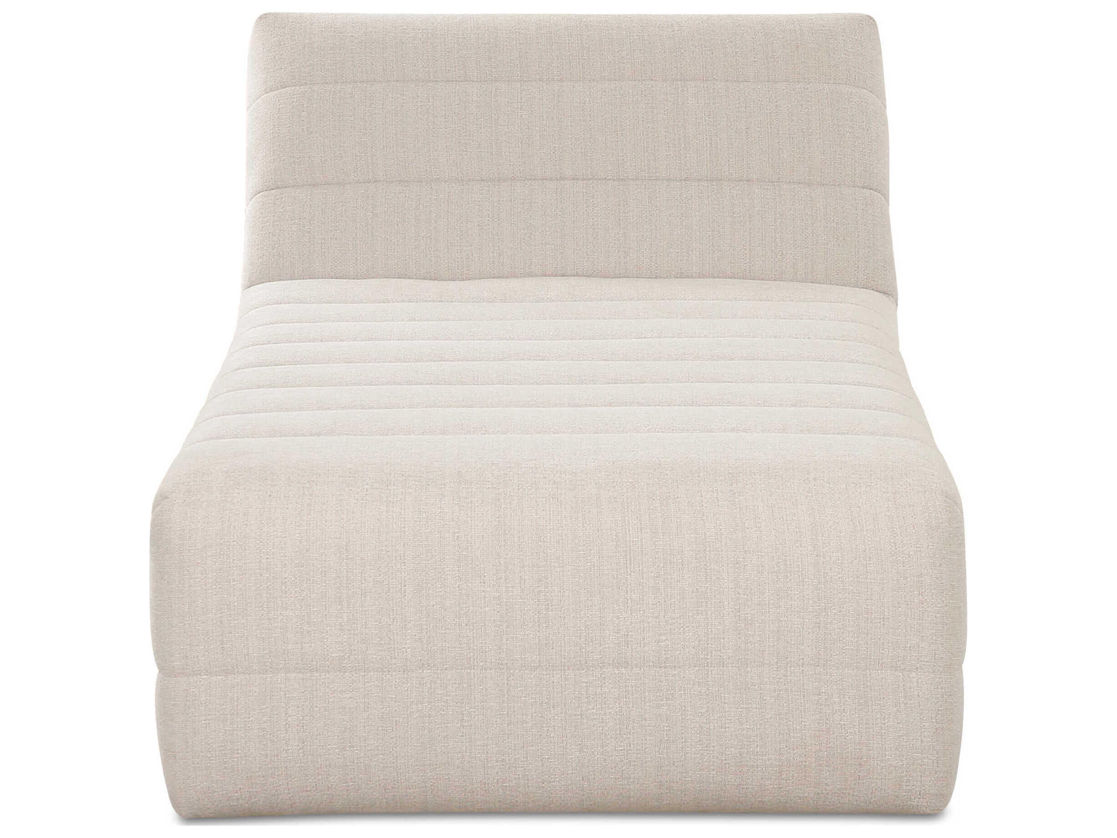 Moe's Home Verity Beige Upholstered Chaise